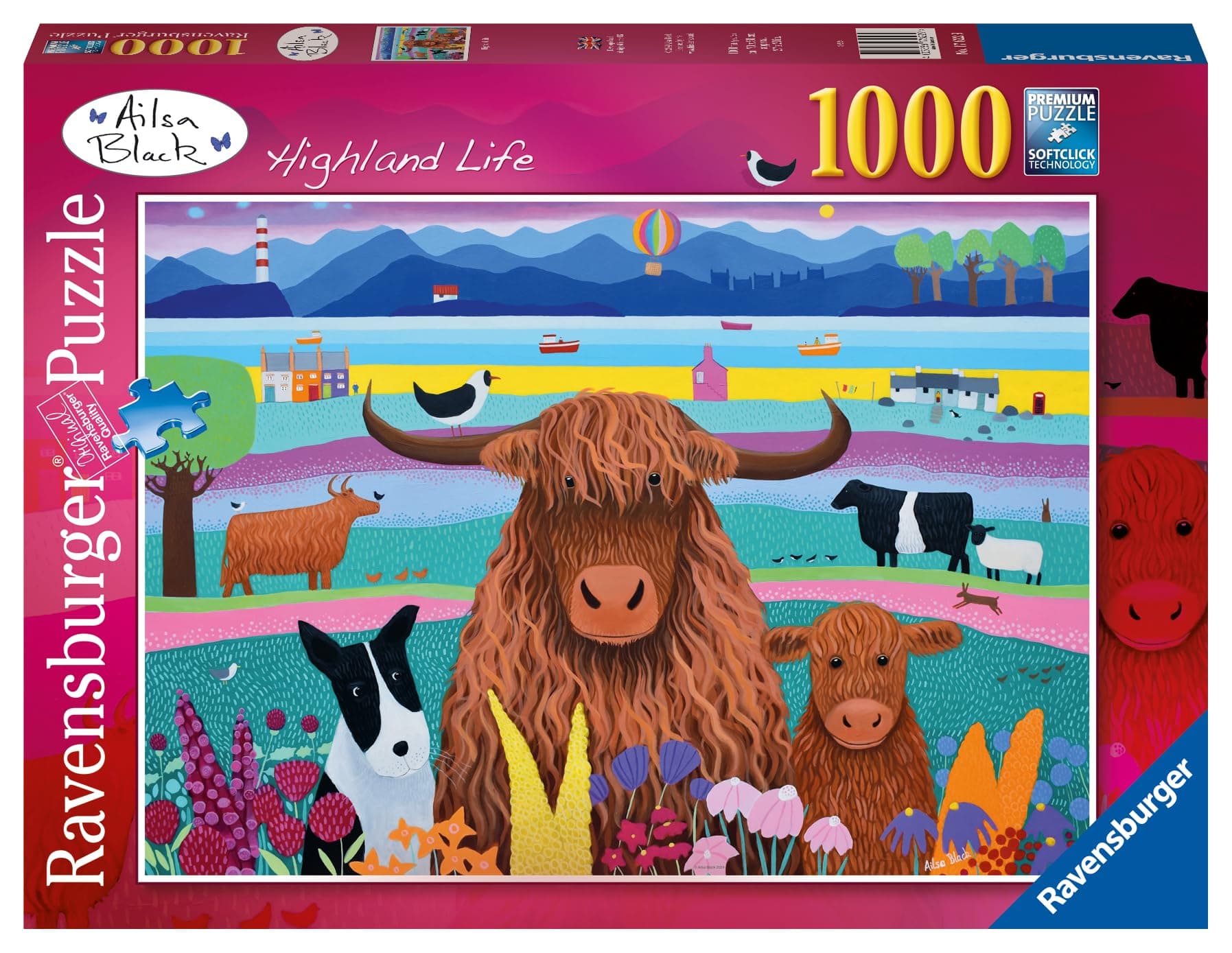 Ravensburger Highland Life 1000 Piece Jigsaw Puzzles for Adults and Kids Age 12 Years Up - Nature Landscape