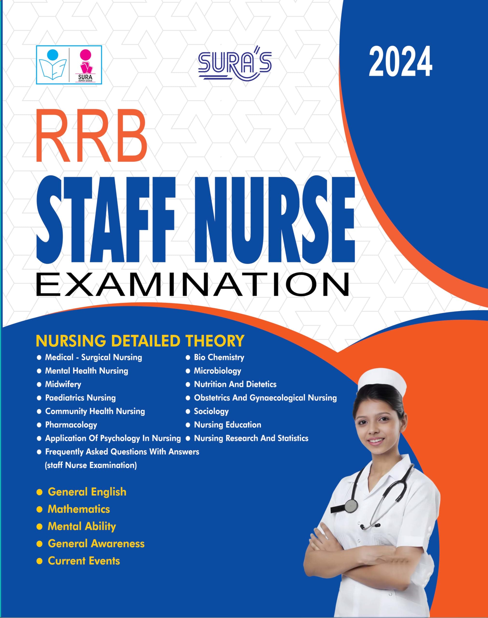 SURA`S RRB Staff Nurse Exam Study Material Book Guide in English Medium 2024 Unknown Binding