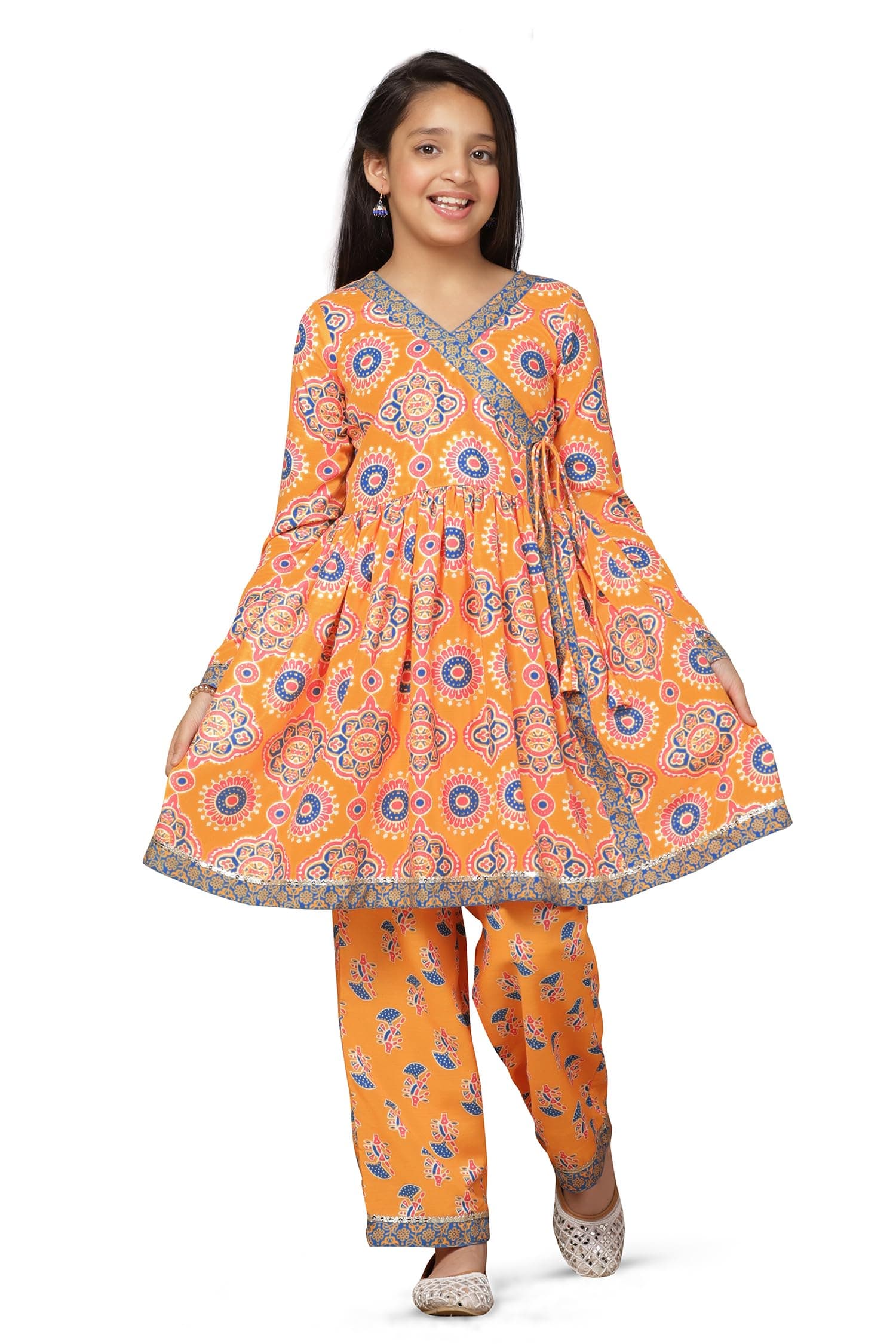 Fashion DreamGirl's Cotton Blend Salwar Suit Set|Salwar Suit t For Girls|Suit Set For Girls|Salwar Kameez For Girls|Girl Outfit|Kurta set|Salwar Set