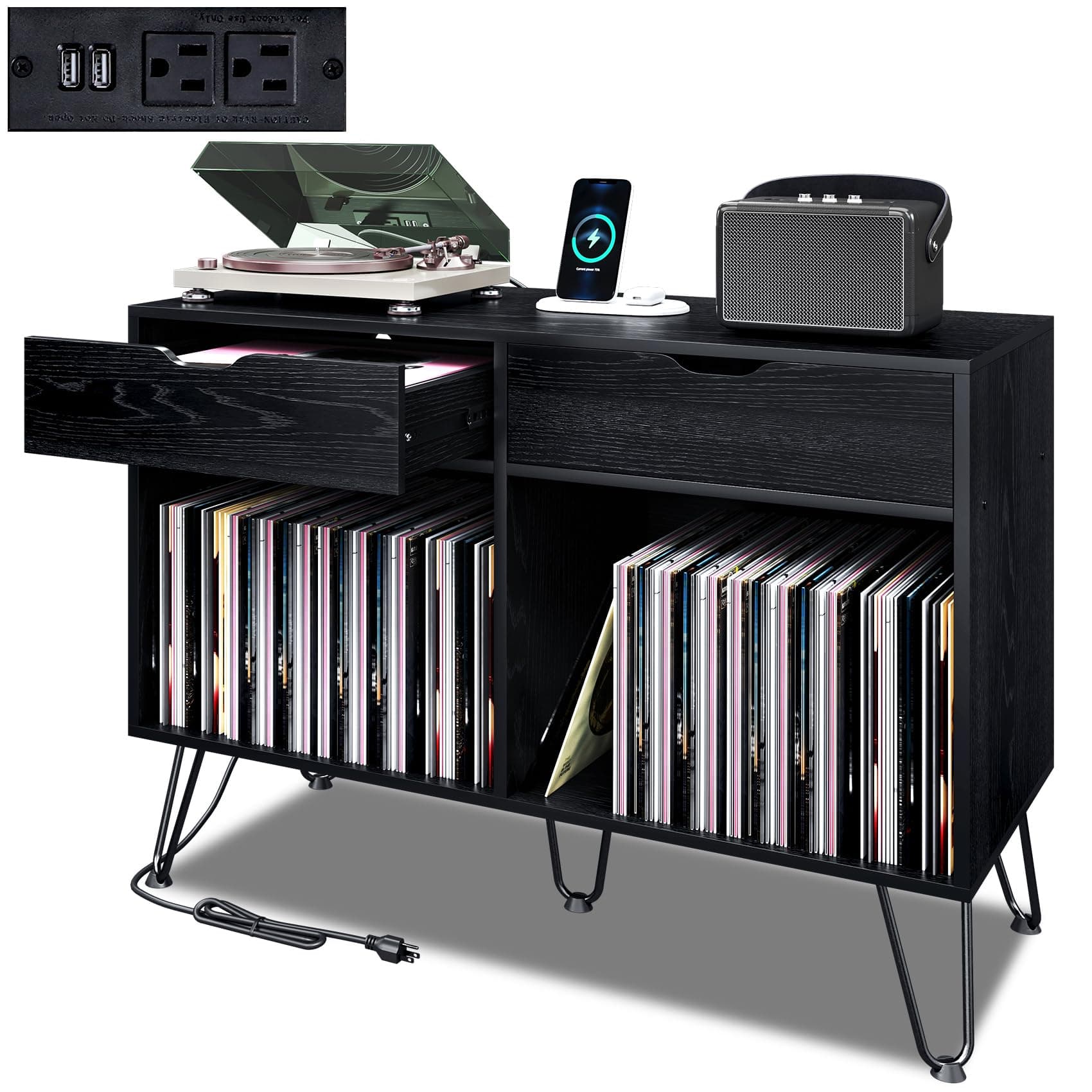 Double Wide - Record Player Stand