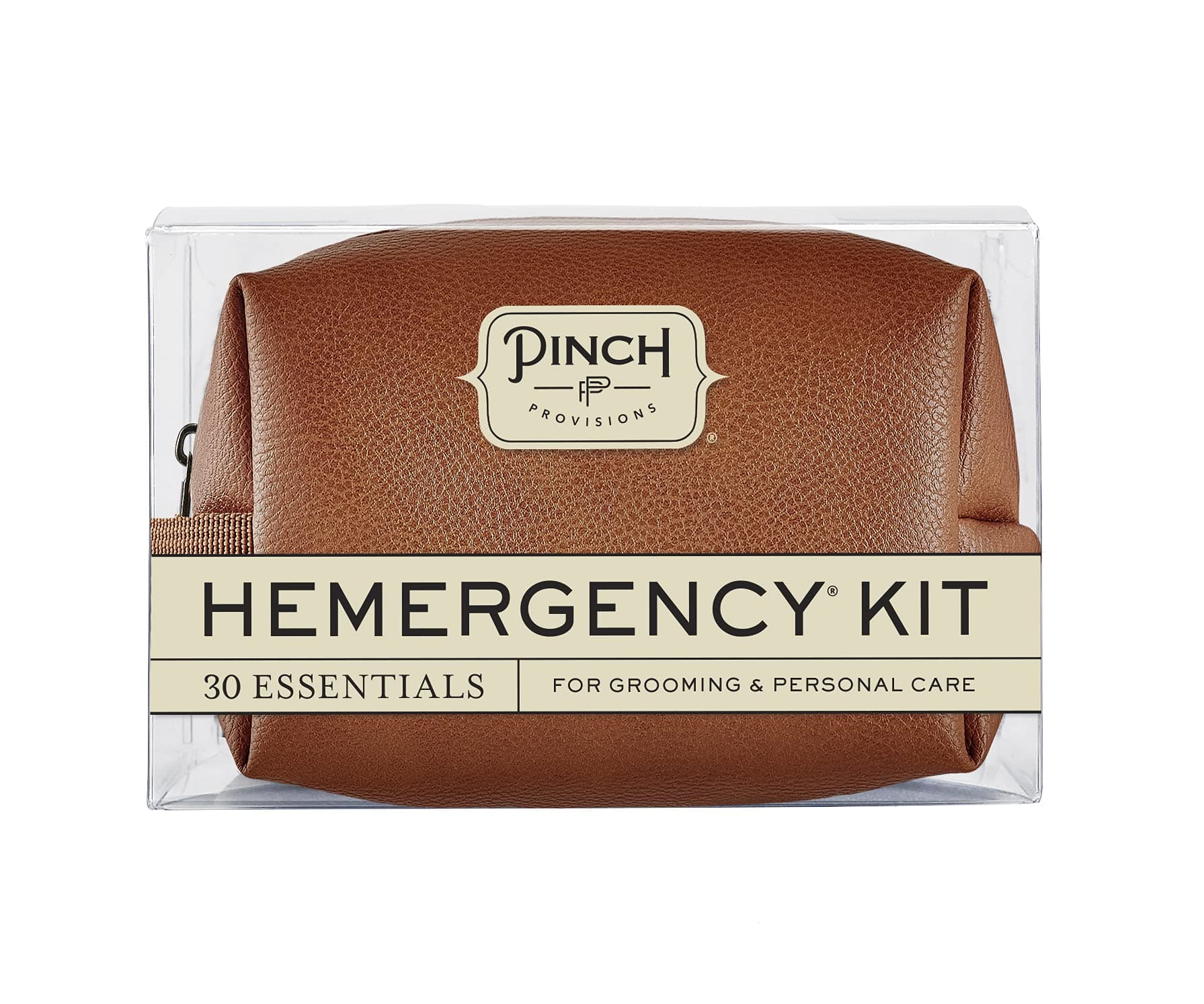 Pinch Provisions Hemergency Kit for Men, Includes 30 Style & Grooming Essentials, Gift & Accessory for Grooms, Best Man, Personal Care, Travel or Cars