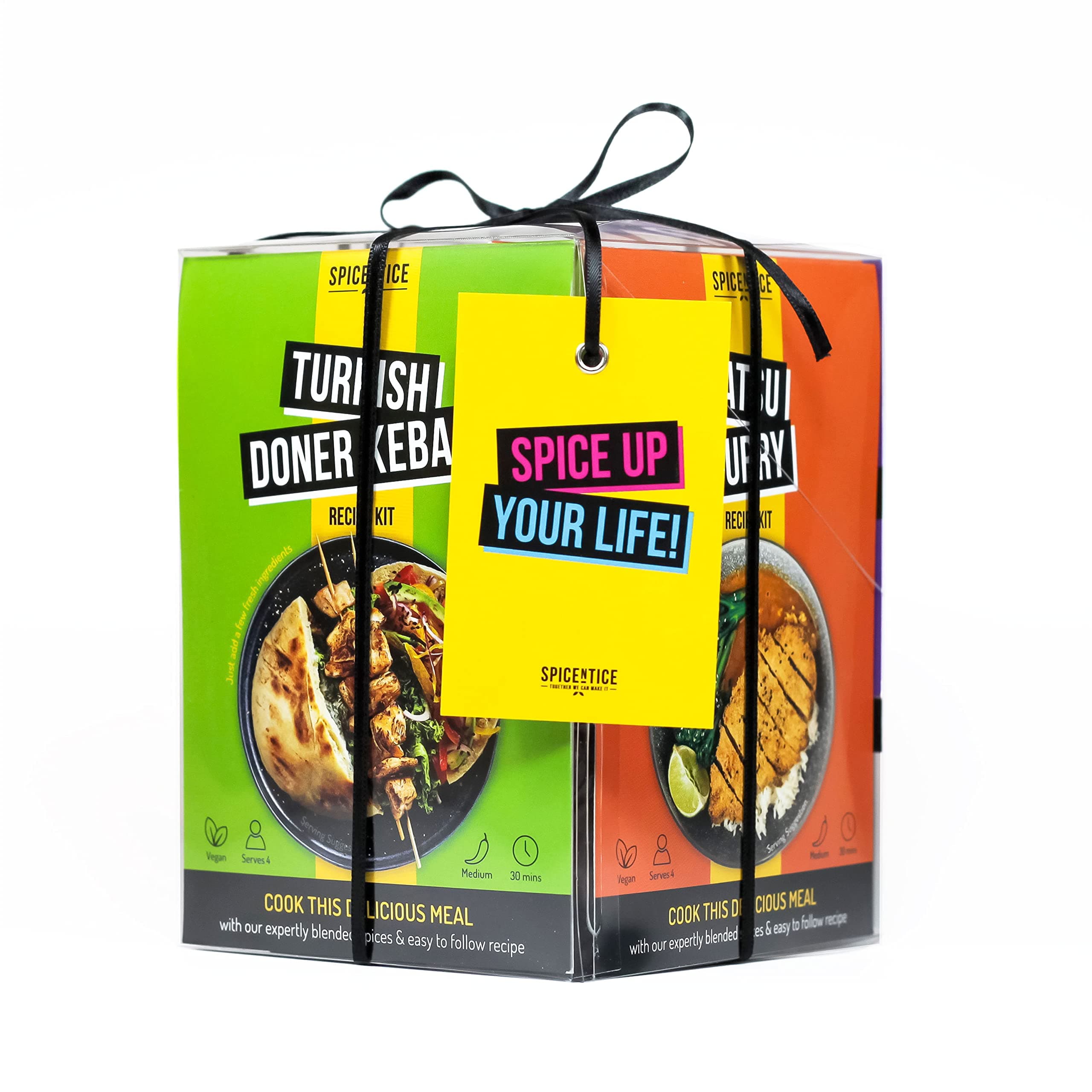 SPICENTICE | Fakeaway the Takeaway Gift Set | The Gift for any Takeaway lover | Traditional Curry, Satay, Kofta, Souvlaki, Doner Kebab and mor...