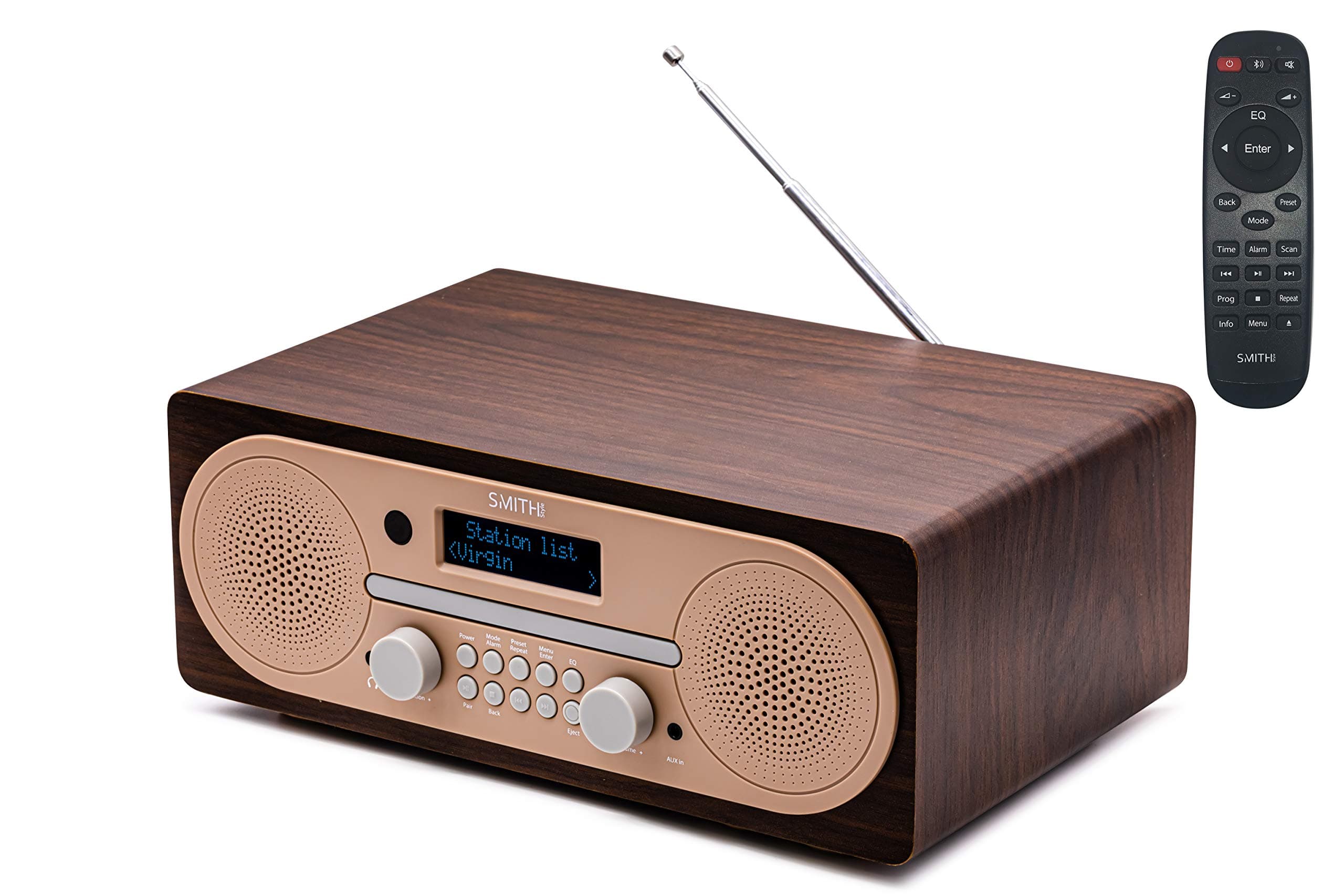 Saturn DAB+ FM DAB Bluetooth Radio CD MP3 Player DAB Radio USB with Dual Speaker & AUX In - CD Boombox/FM Radio/Mains Powered