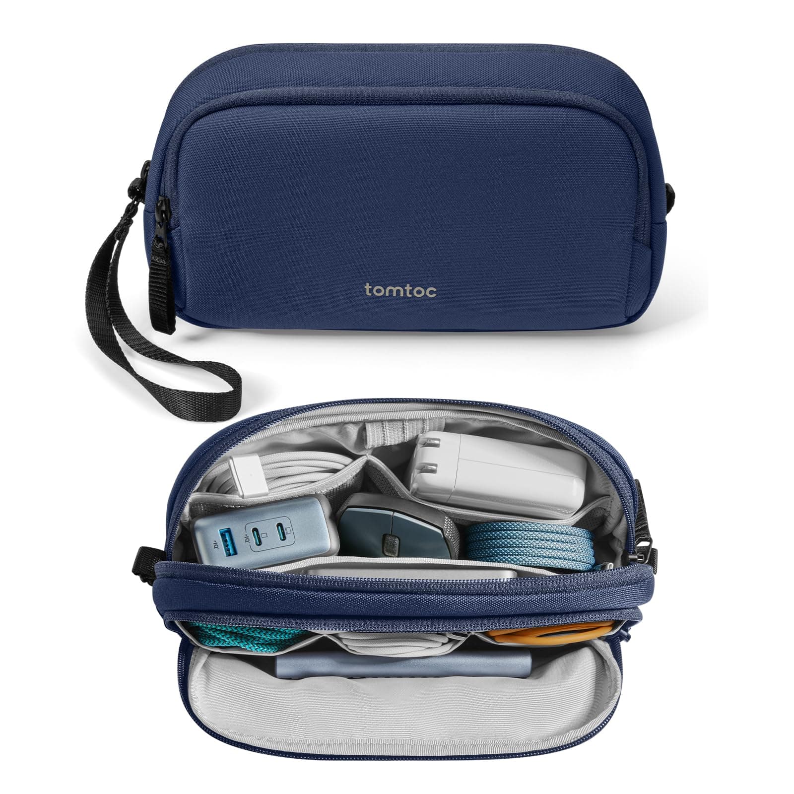 Tomtoc Light-T12 Electronic Organizer Accessory Pouch (1.8L), Blue