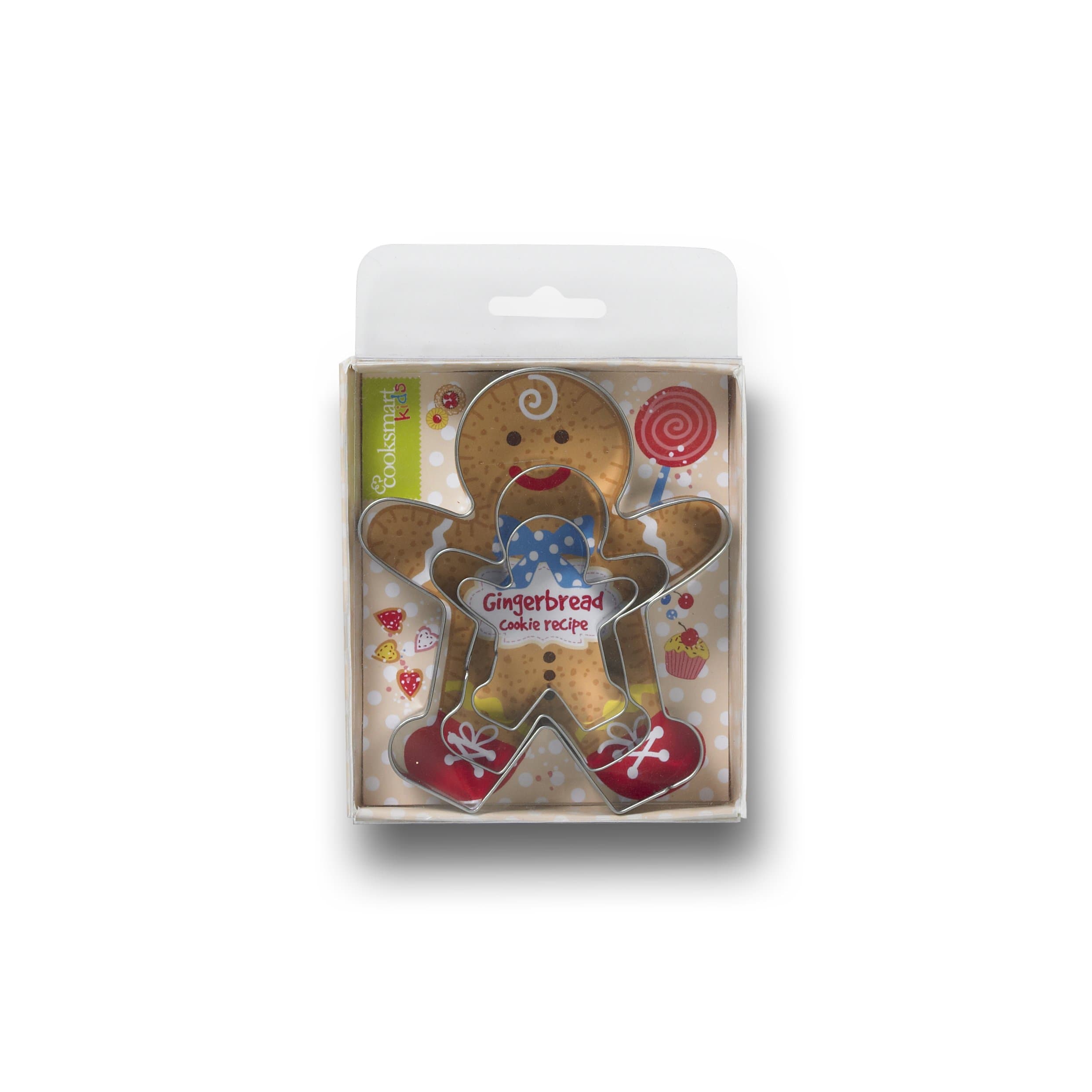 Cooksmart Kids 3-Piece Cookie Cutter Set Gingerbread