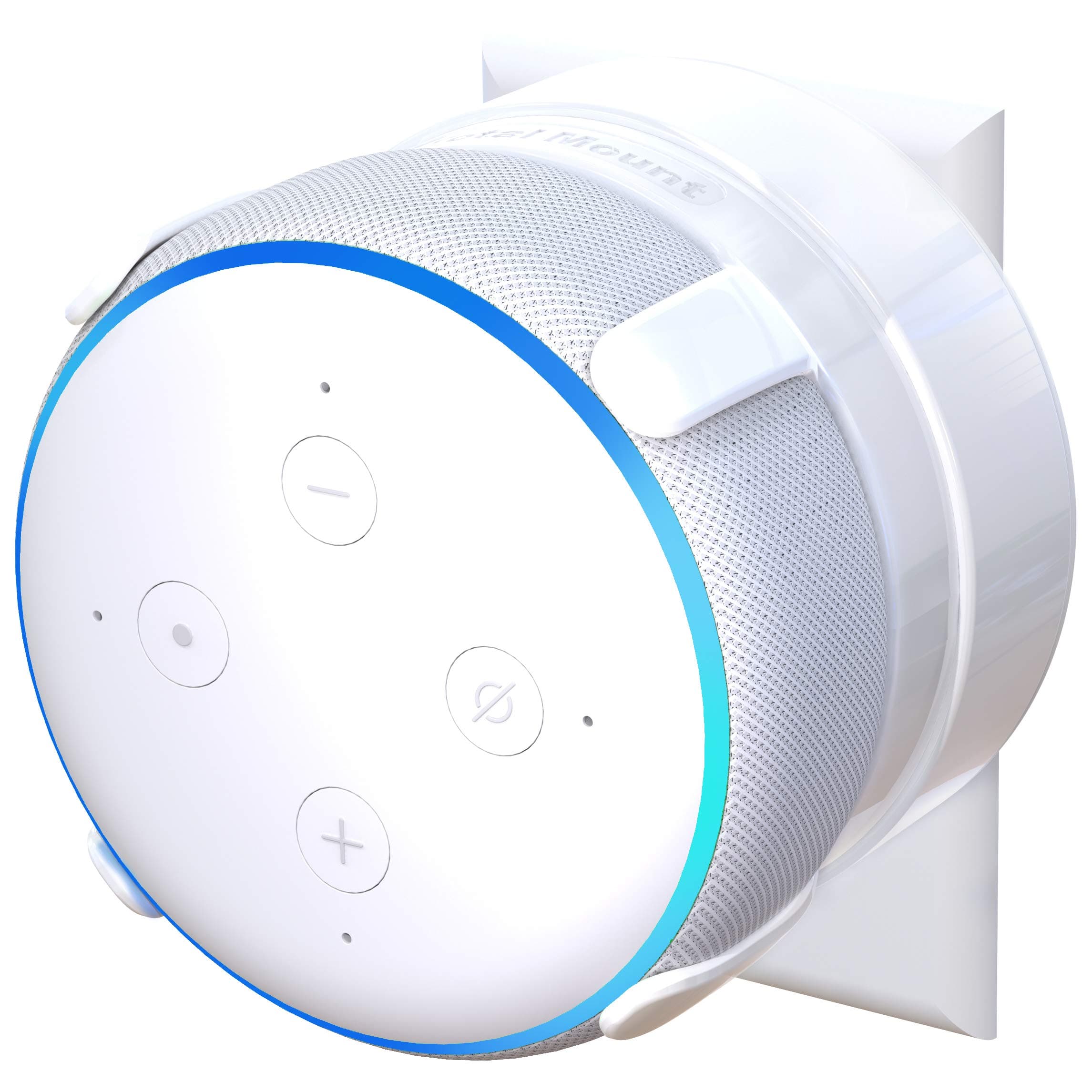 TotalMount Outlet Mount for Echo Dot 3rd Gen (Includes Cable Management)
