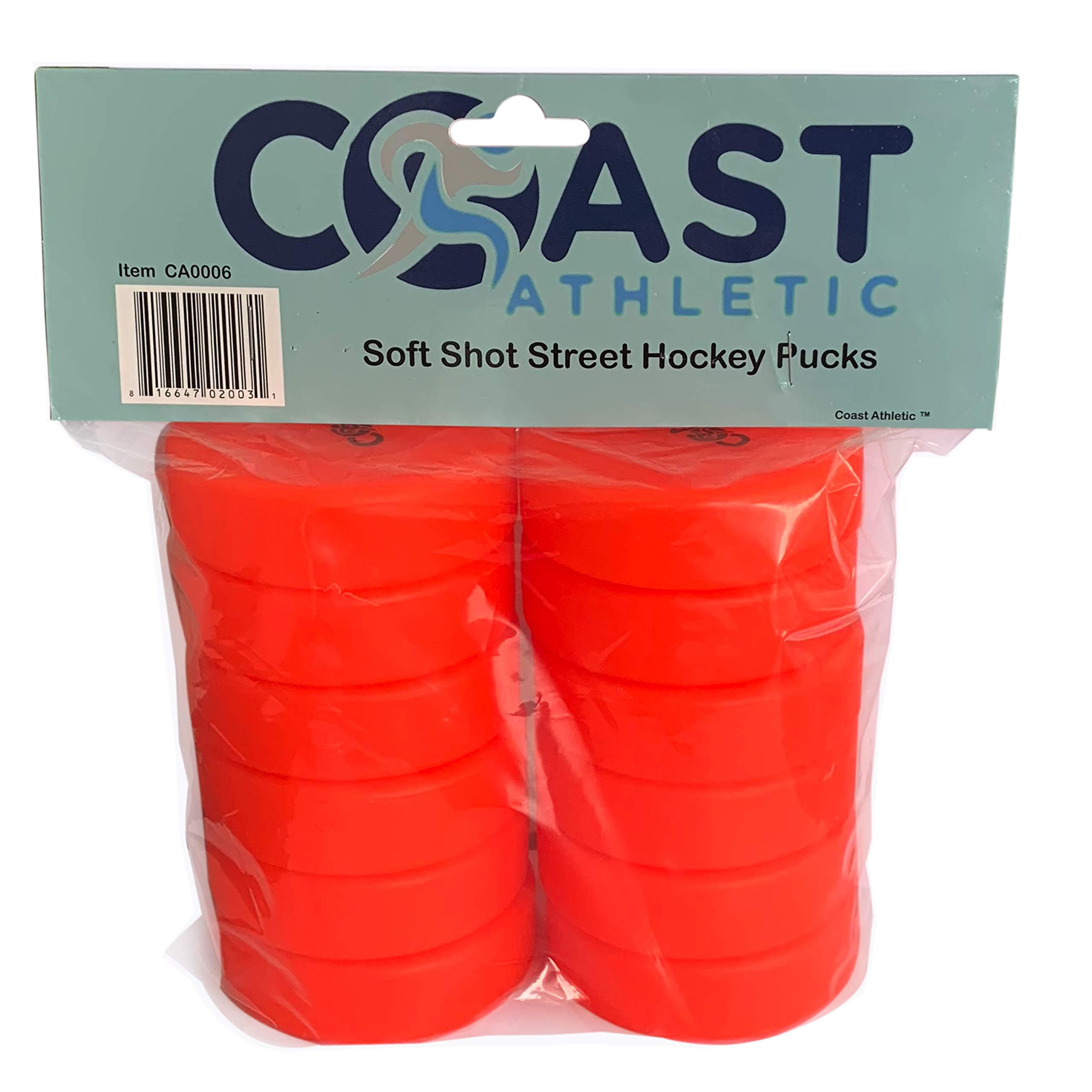 Soft Shot Hockey Pucks | Roller Hockey Pucks | Floor Hockey Pucks (12 Pack)