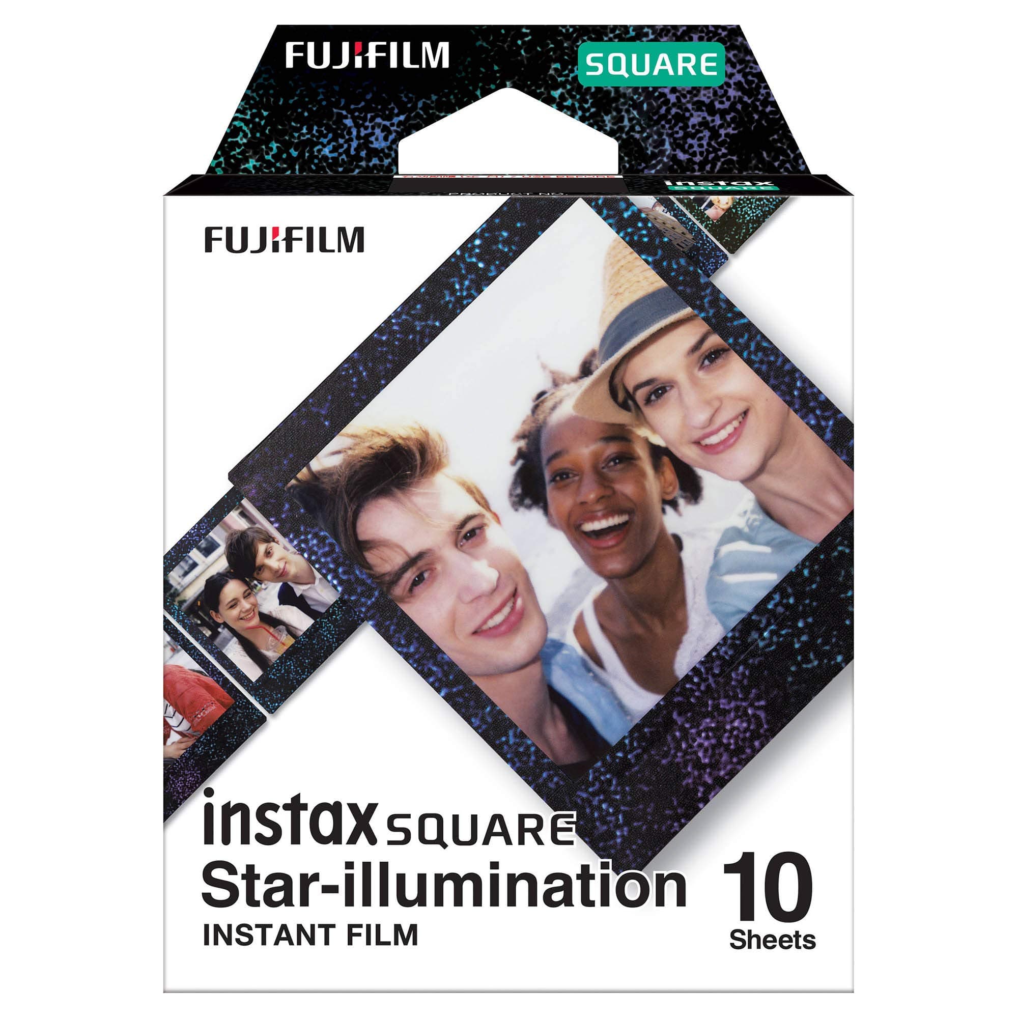 Instax Square Star Illumi Designer Frame Film- 10 Exposures