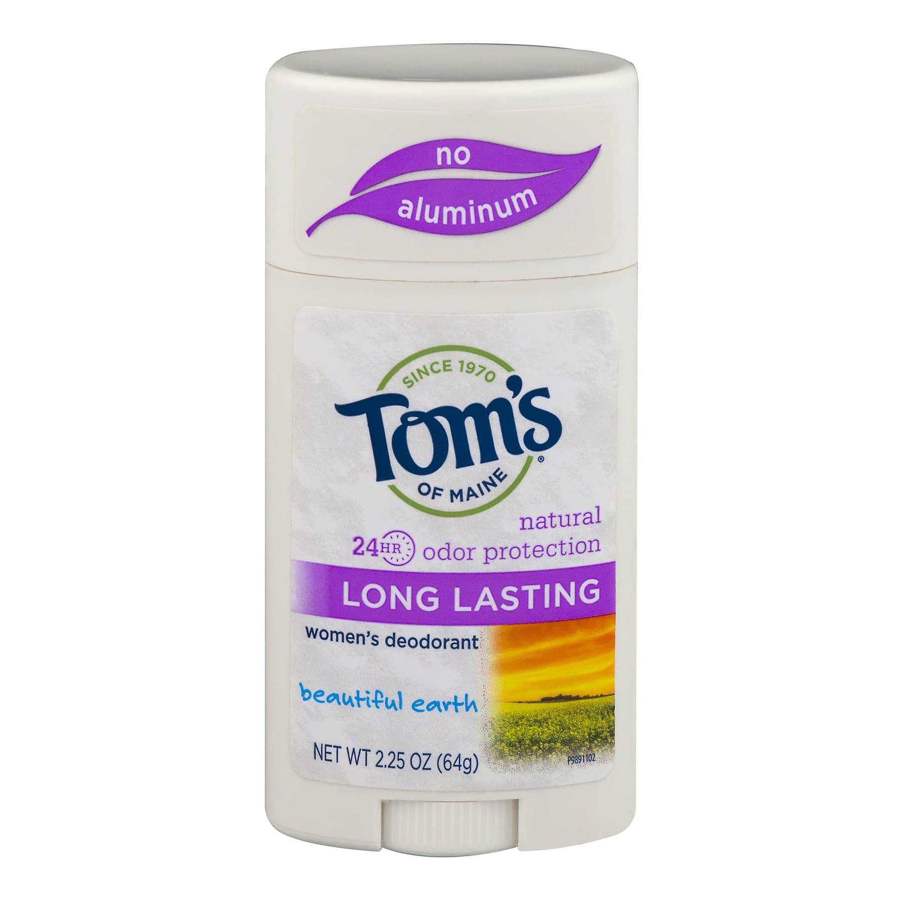 Toms Of Maine Long Lasting Deodorant Stick - Beautiful Earth 65 ml (Pack of 2)