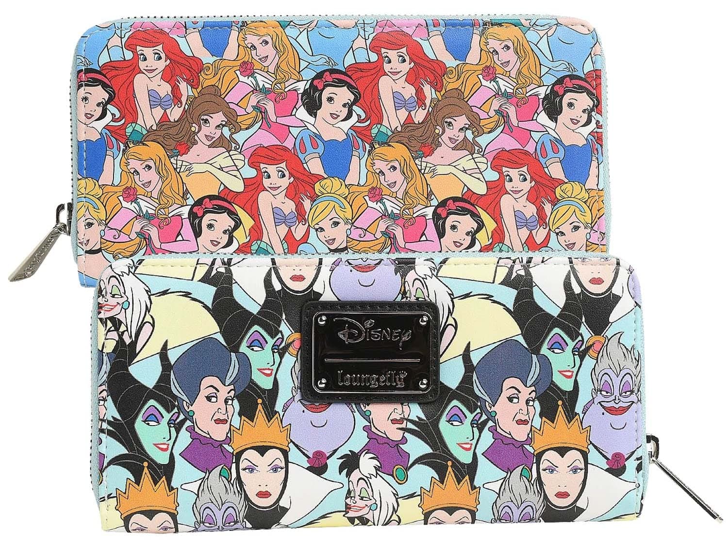 Disney Princess and Villains Wallet Zip Clutch Faux Leather Evil Queen