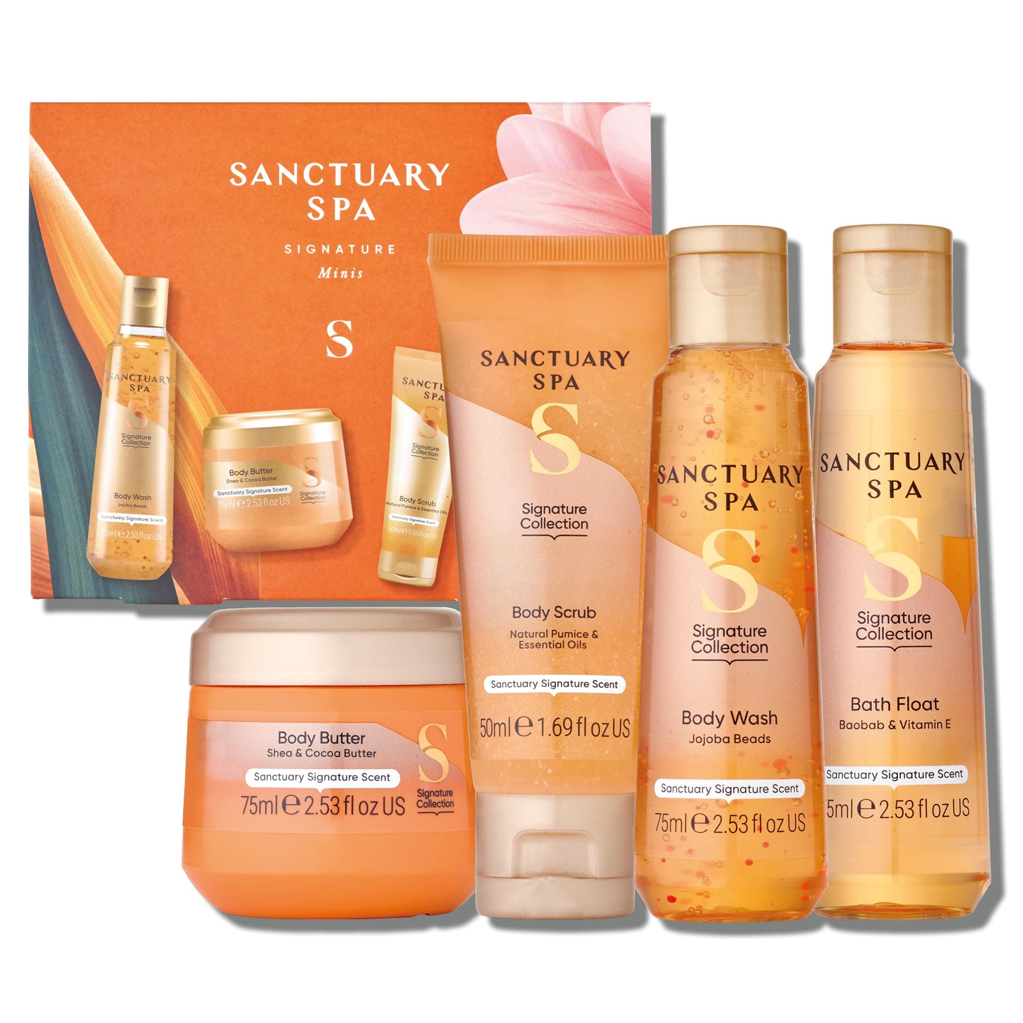 Sanctuary Spa Signature Minis Gift Set, Vegan, Gift For Women, Birthday Gift, Womens Gift Sets, Self Care Gift