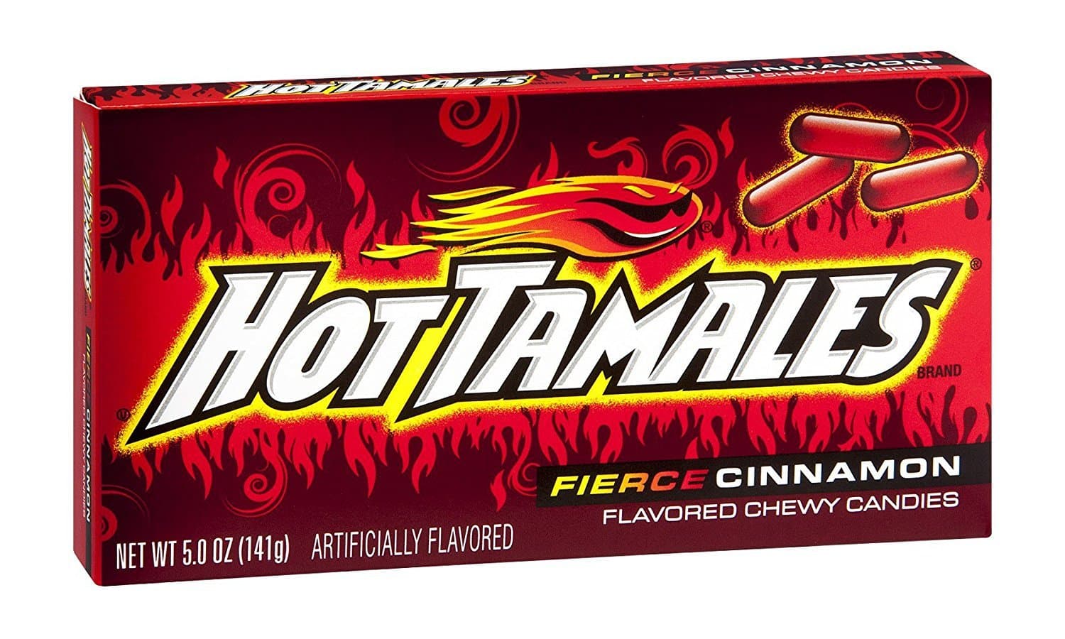 Hot Tamales Cinnamon Candy Big Theatre Box 141g (12 Pack)