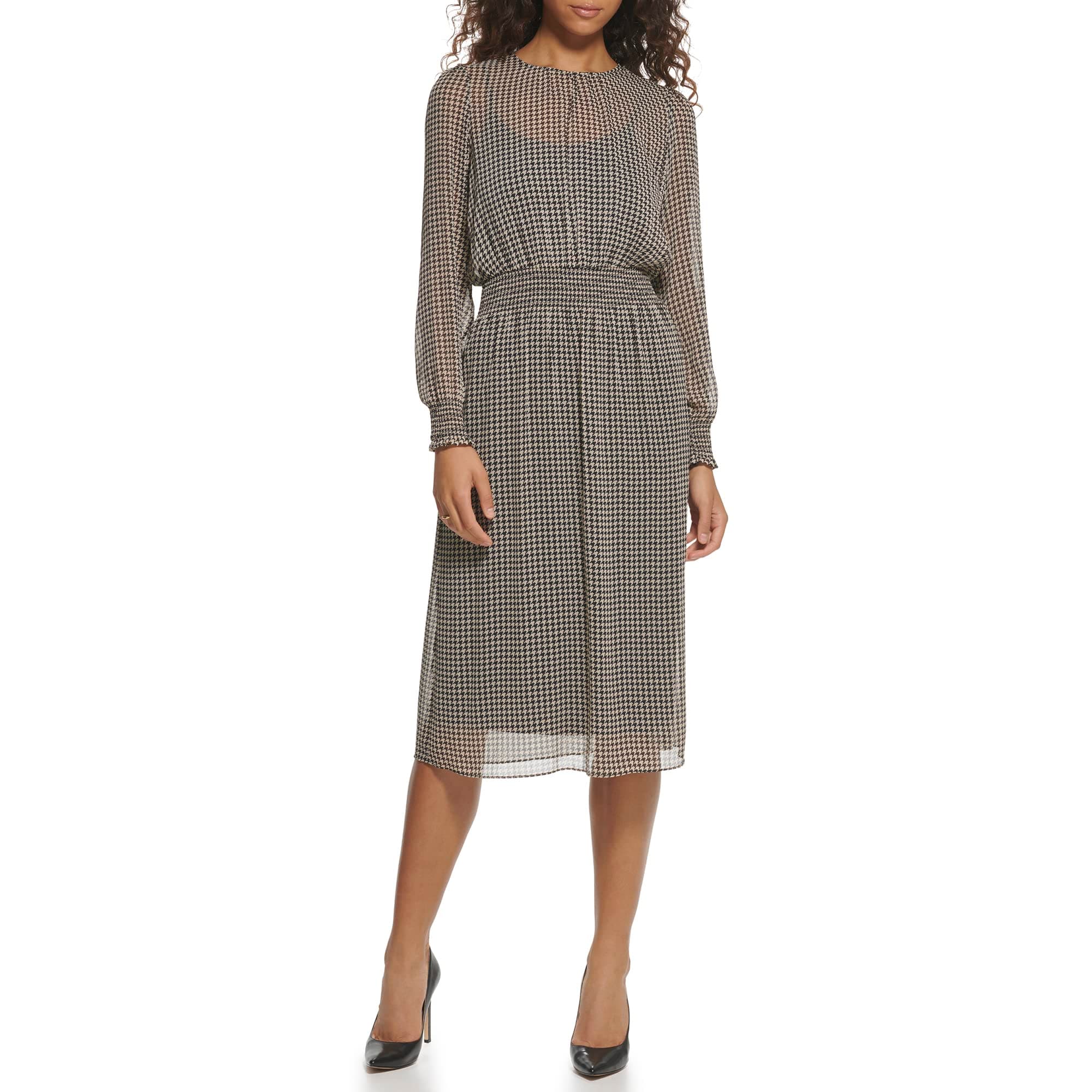 Tommy HilfigerWomen's Sintched Waist Midi Dress