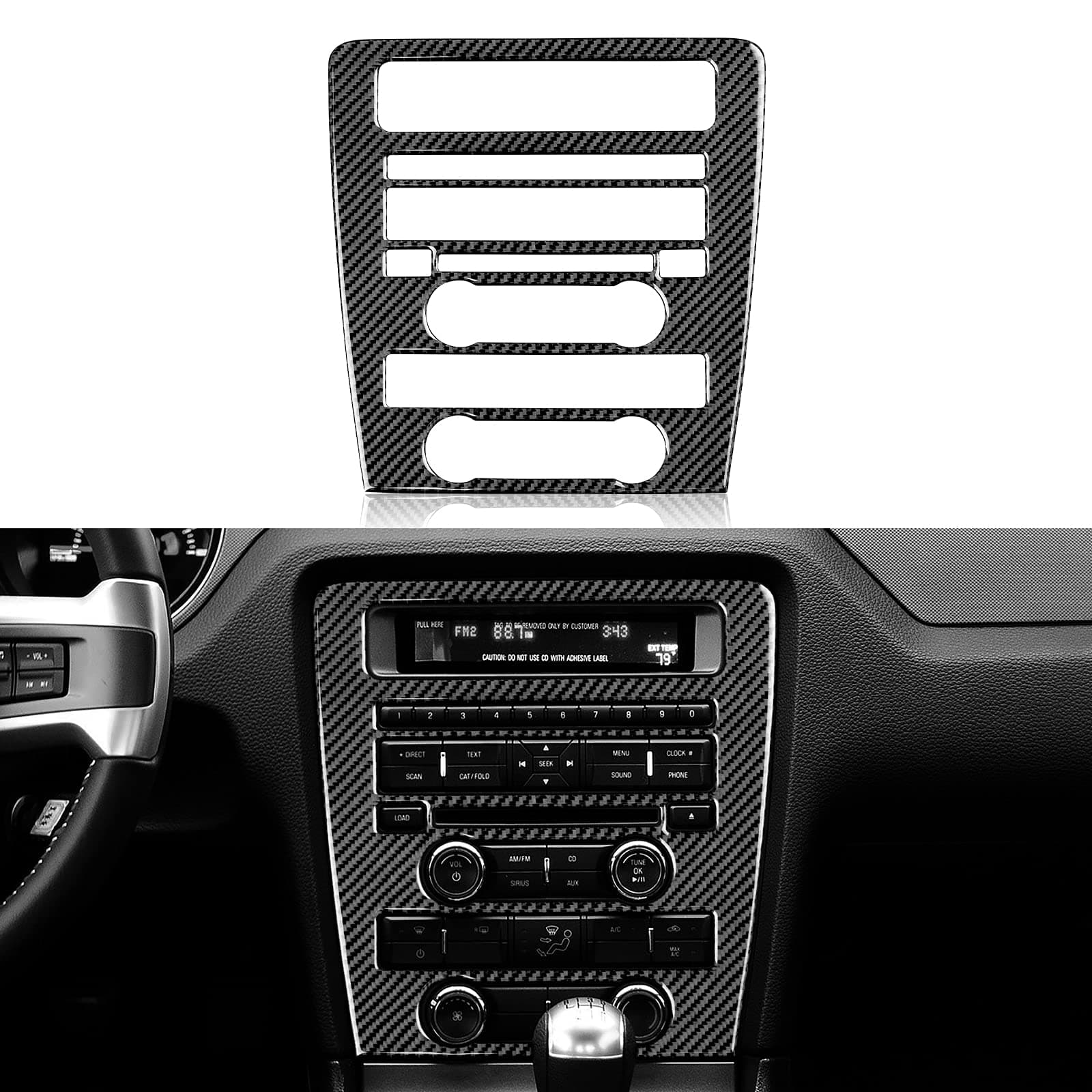 Car Interior Center Console CD Panel Trim Sticker Decal