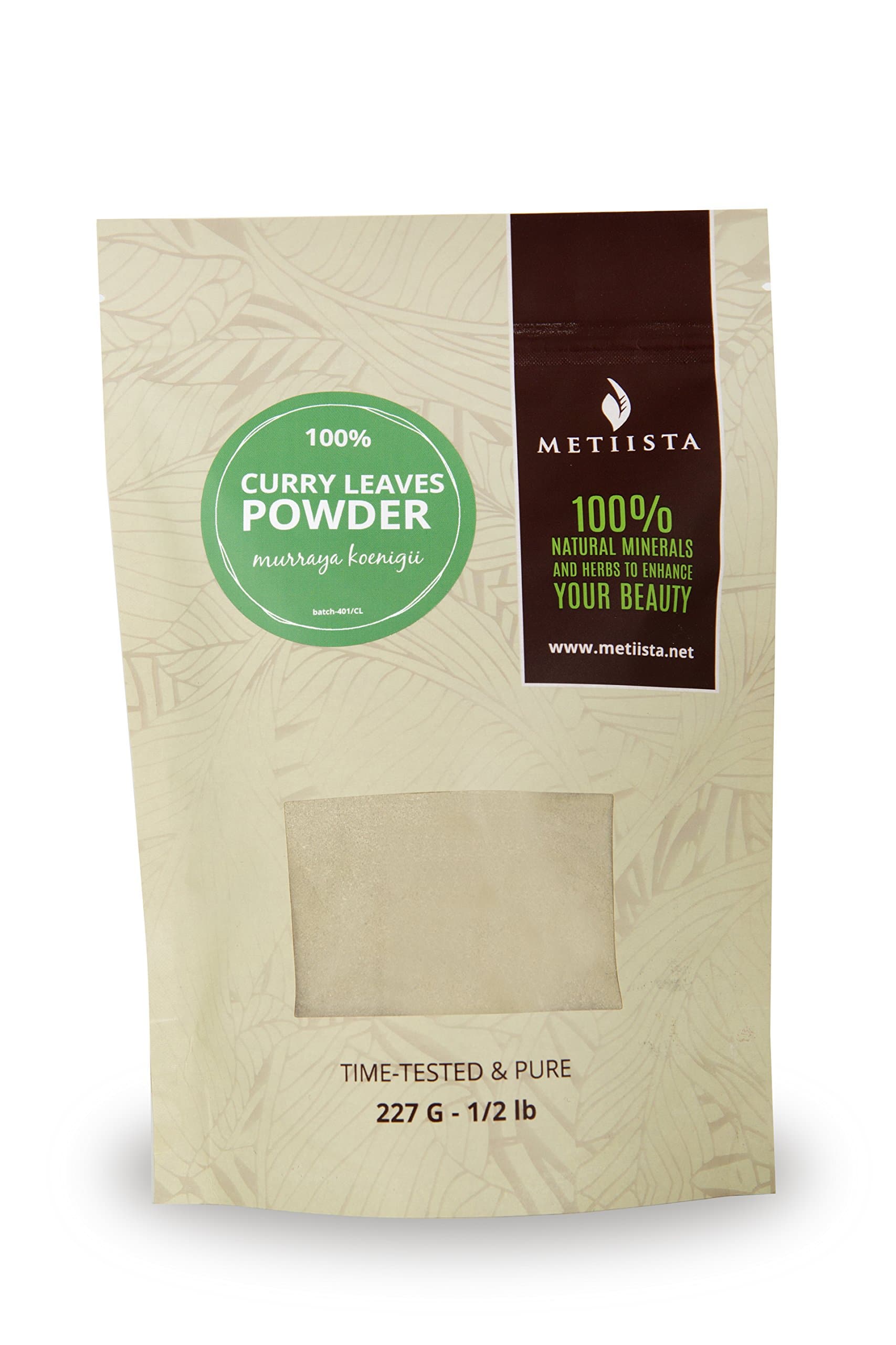 100% pure Curry leaves powder 1/2 LB- ORGANICALLY GROWN