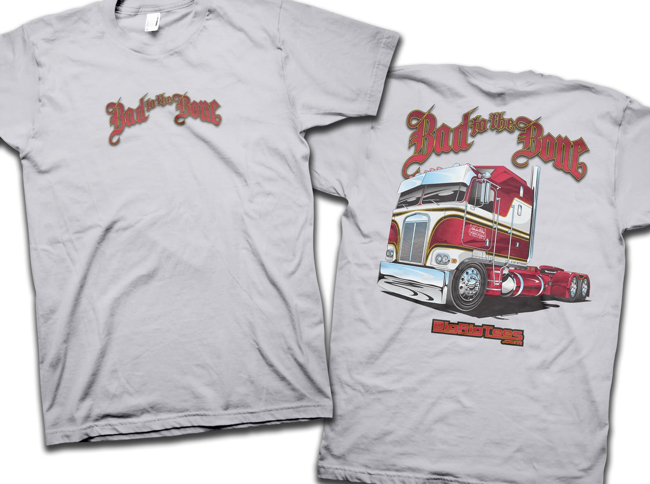 Big Rig Tees 'Bad to the Bone' T-Shirt (X-Large)