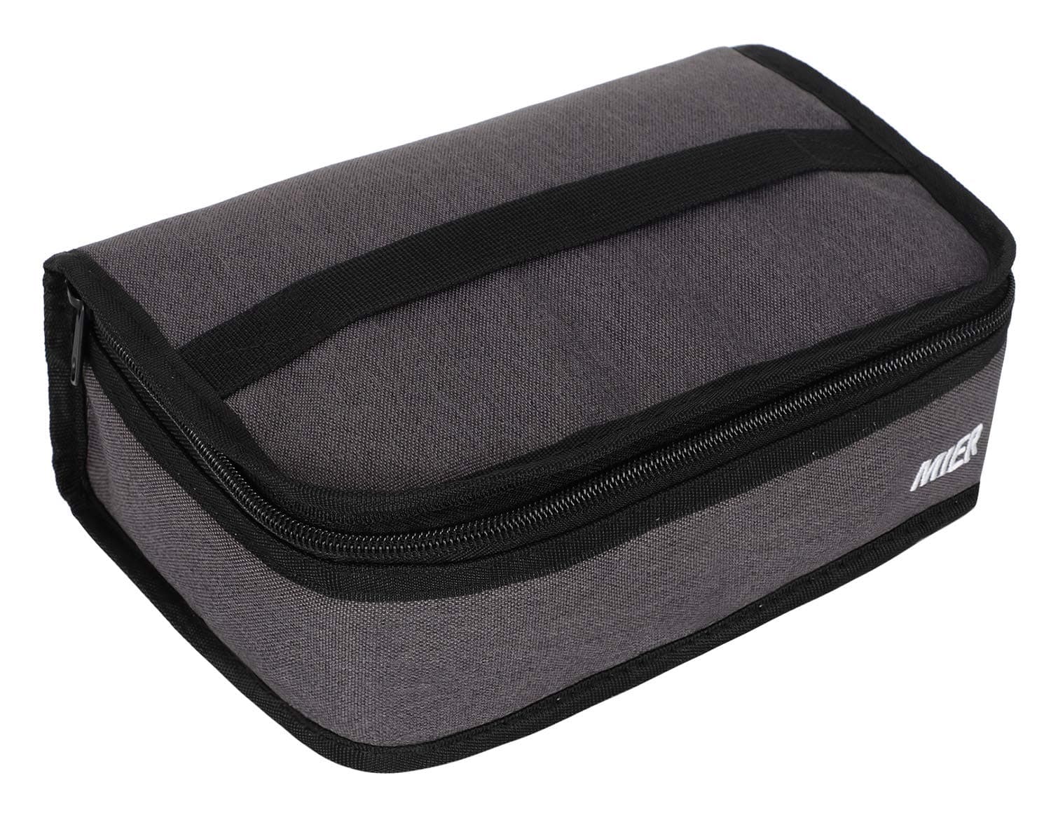 MIER Portable Thermal Insulated Cooler Bag Mini Lunch Bag for men women, Plum Kitten