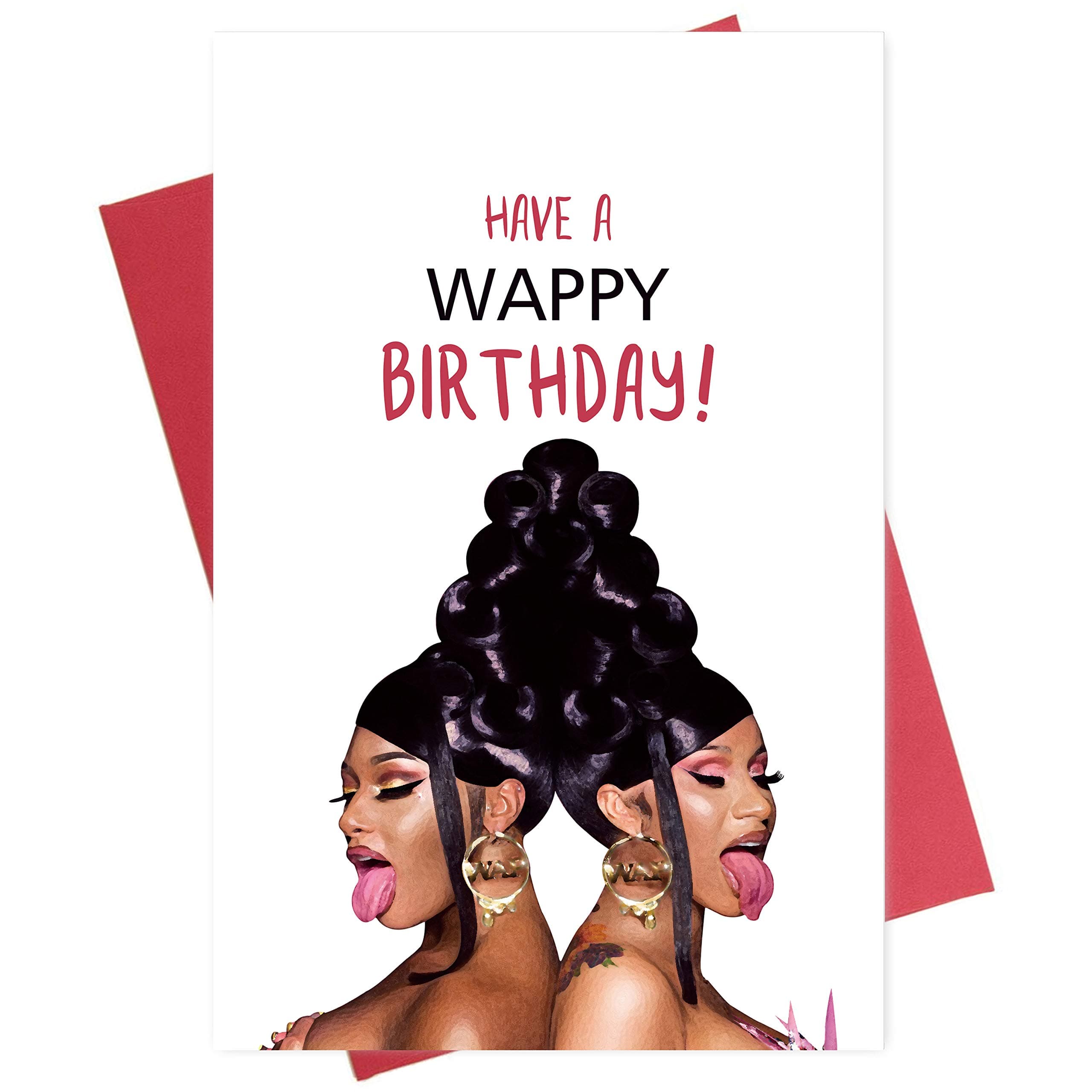 WAP Birthday Card, Cardi B And Megan Thee Stallion Birthday Card for Her, Funny Bday Card