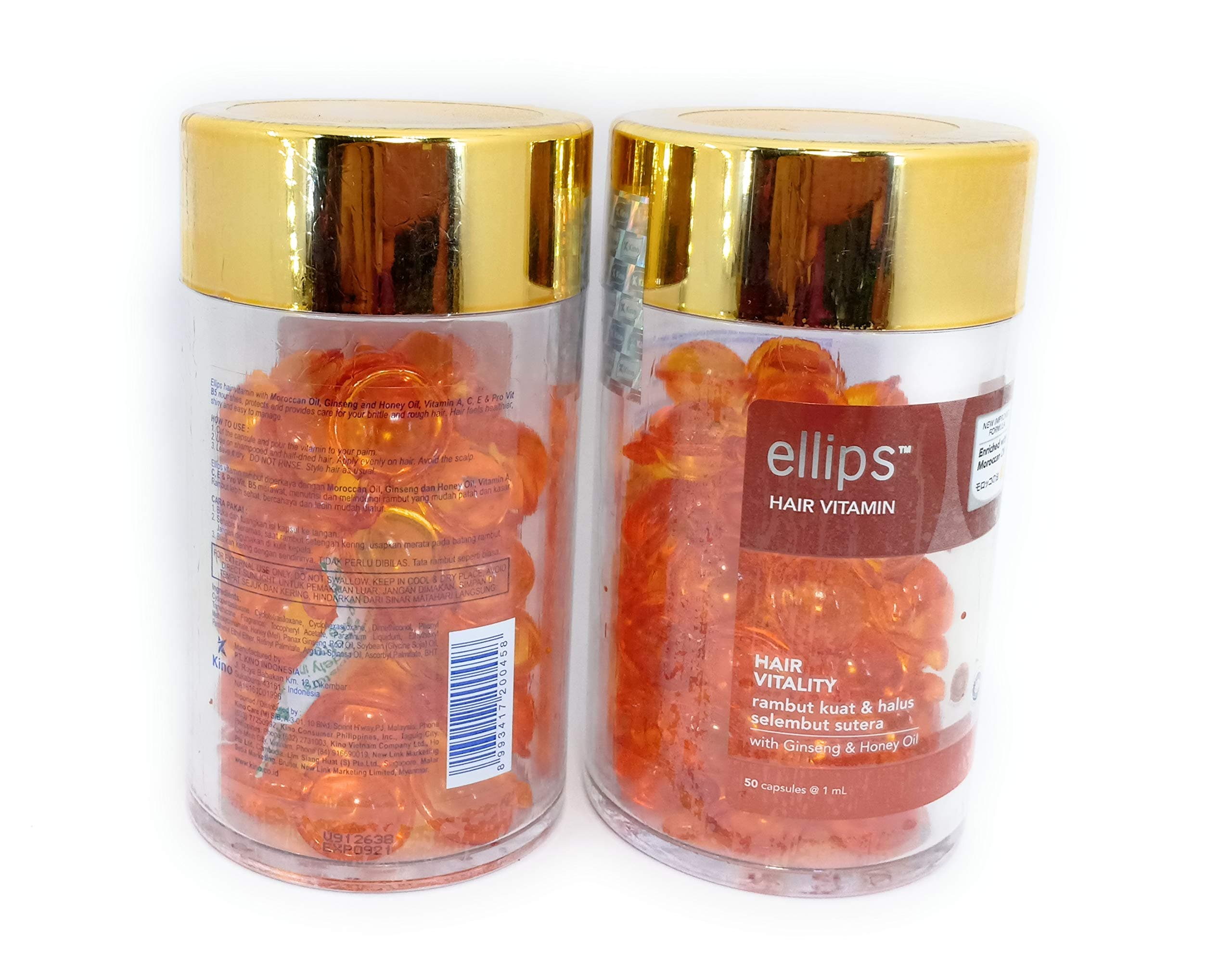 Ellips Hair Vitamin Hair Vitality, 2 Jar (2 x 50 Capsule)