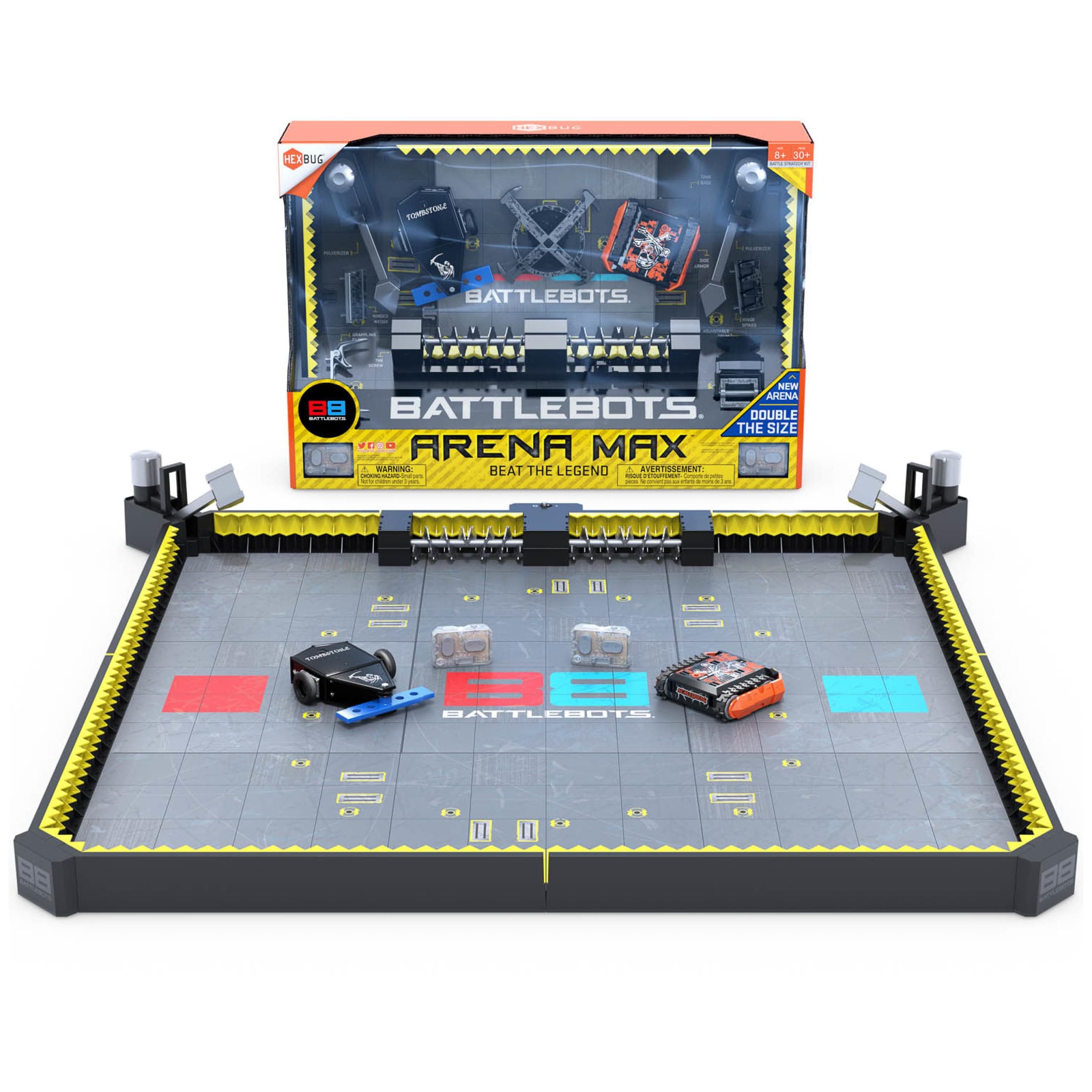 HEXBUG Battle Bots Arena Max Multiplayer Robot Board Game Remote Control Toy Batteries Included Ages 8 and Up