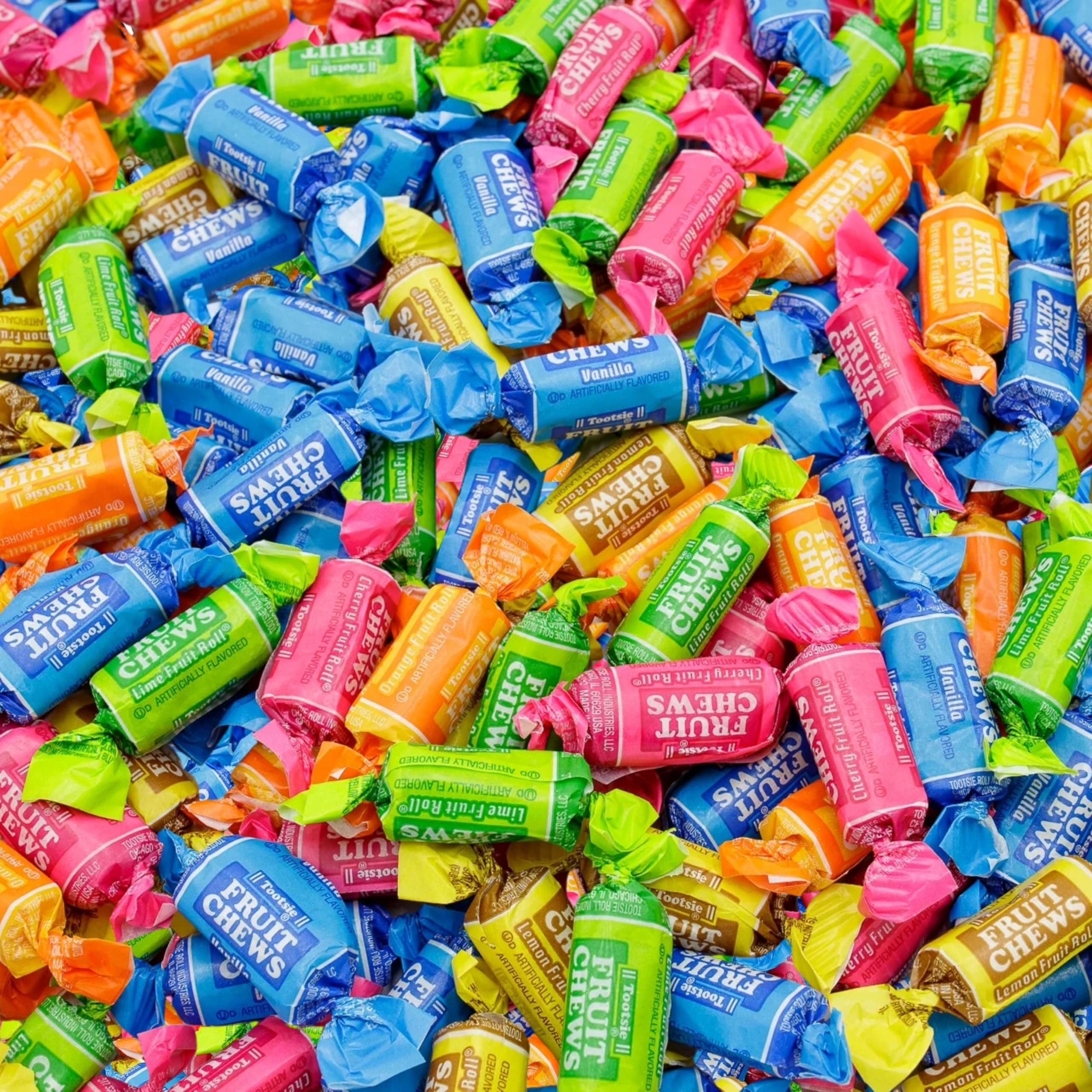 Easter Tootsie Roll Fruit Chews American Holiday Candy Fruity Favorites Party Mix Bag Soft And Chewy Taffy Midgees Individually Wrapped Assorted Flavor Variety 8 Lbs (128 oz) - Made In USA