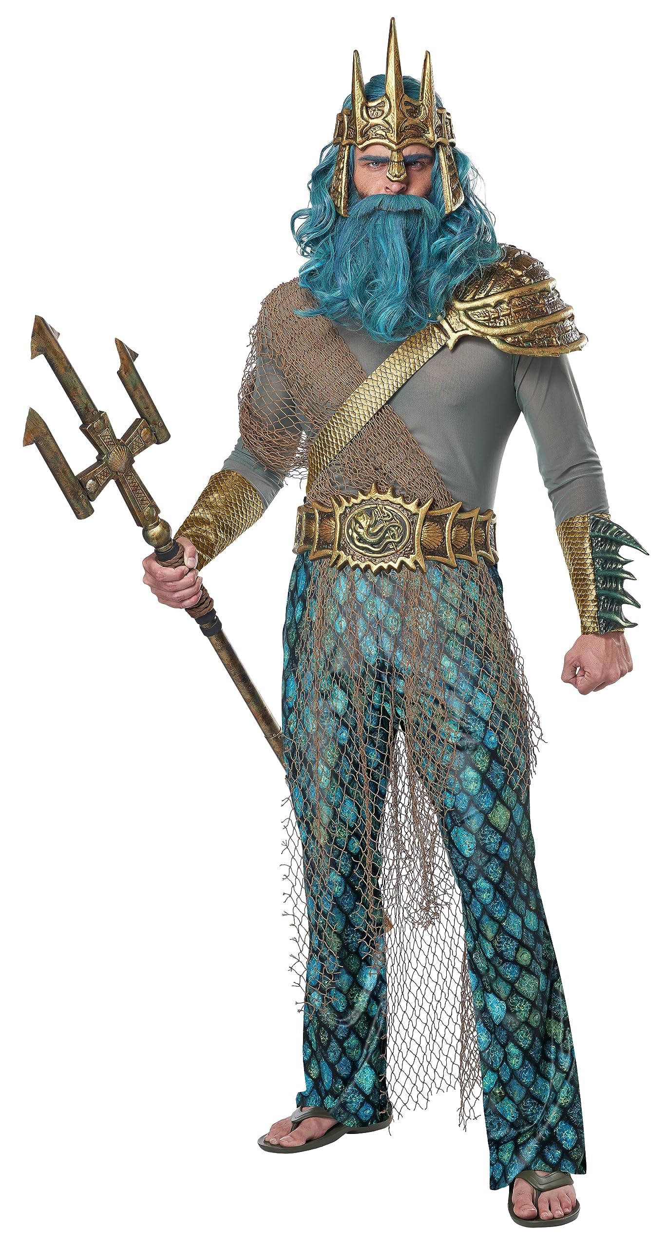 God of The Sea Poseidon Men's Costume Medium