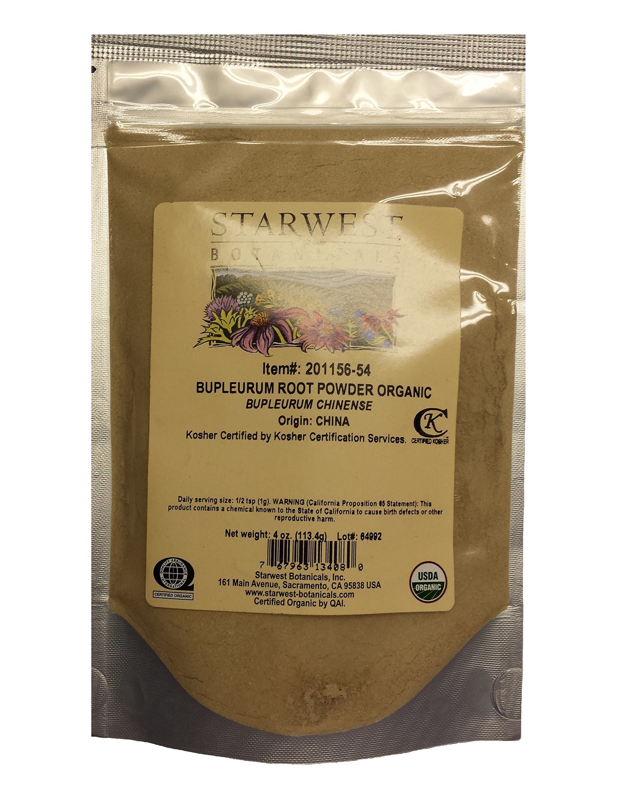 BUPLEURUM ROOT POWDER ORG 4 OZ