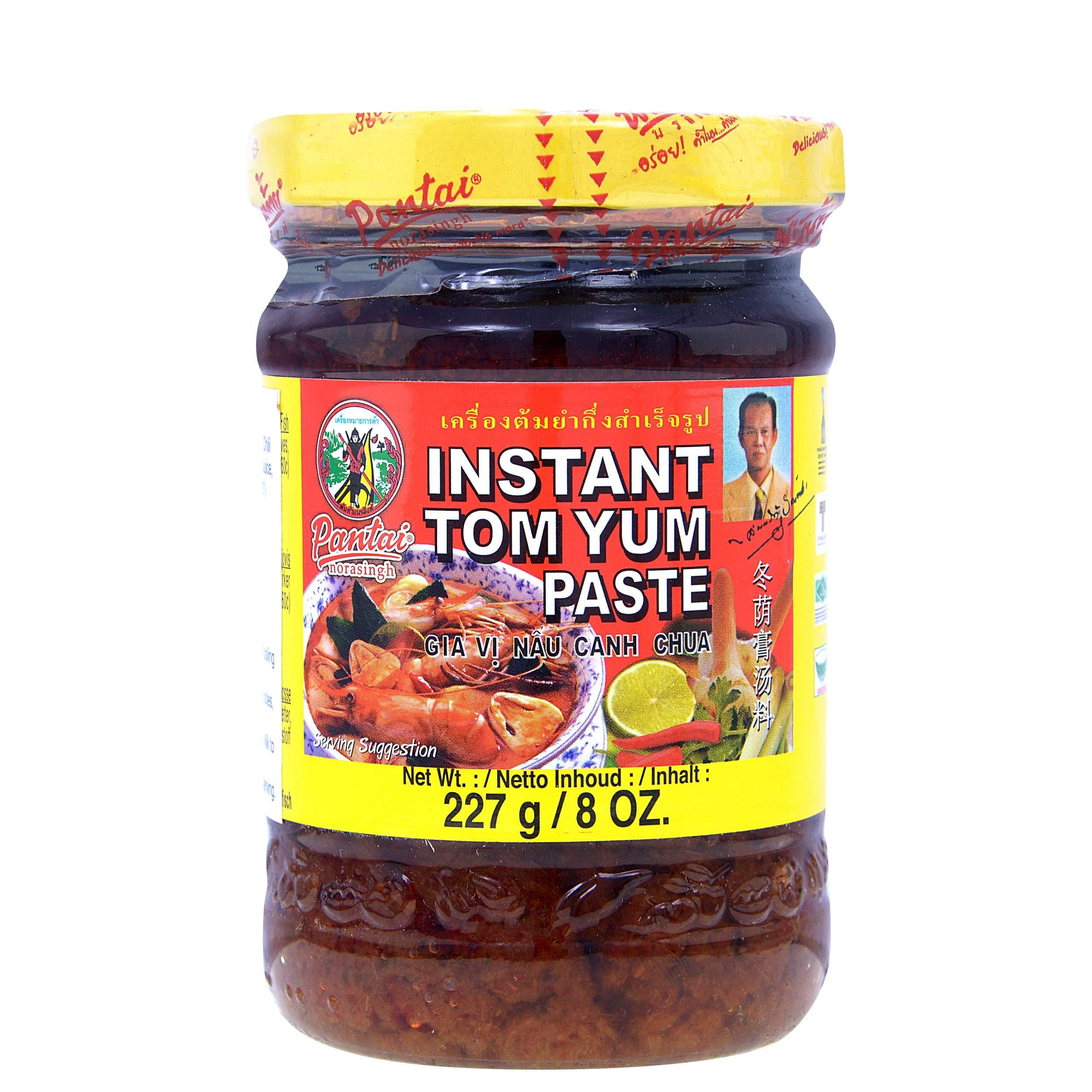 Pantai Instant Tom Yum Paste | Thai Cuisine | contains ‎Soybean Oil, Lemongrass, Chili & Garlic | Use as Ingredient or Condiment w/Meat, Poultry, Vegetables & Noodles| Vegetarian (227g)
