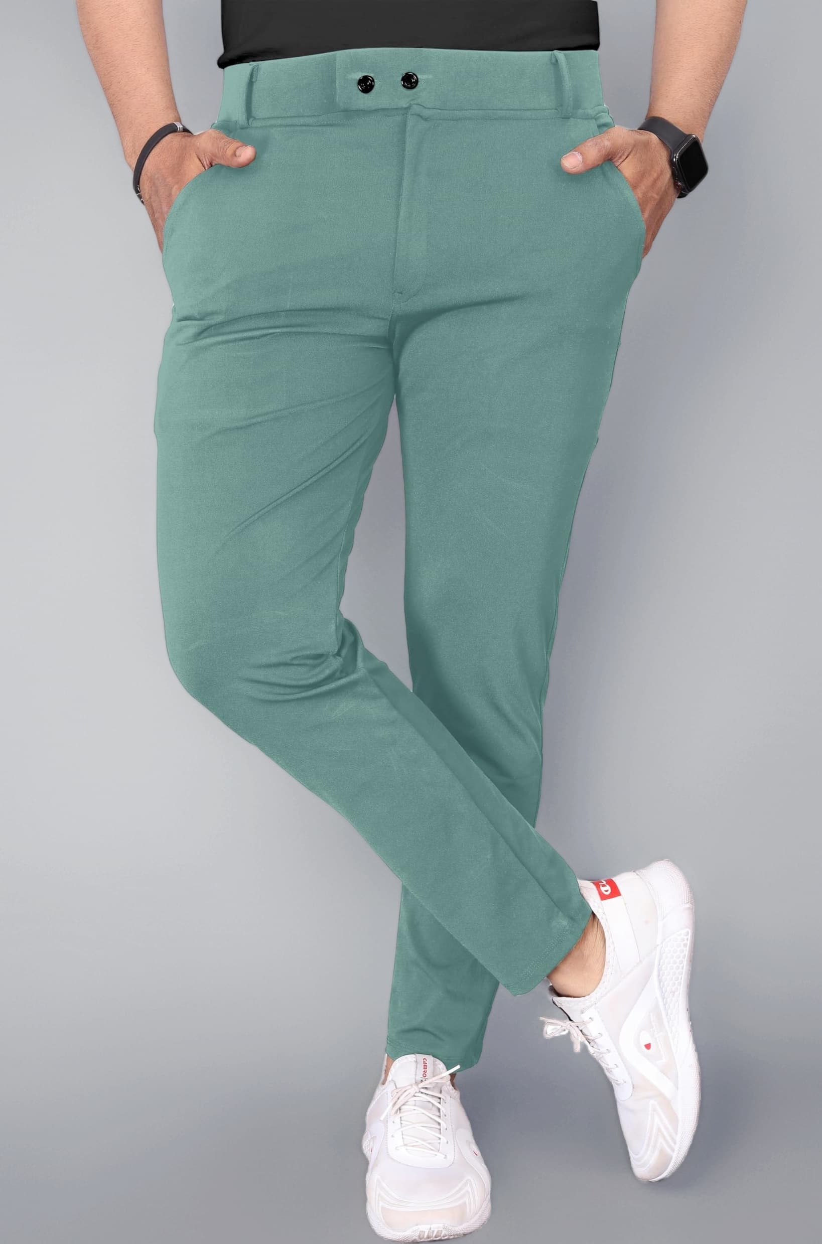 Men's Stretchable Stretchable Formal Pant Trousers | Stylish Slim Fit Men's Wear Trousers for Office or Party | Polycotton Knitted Fabric