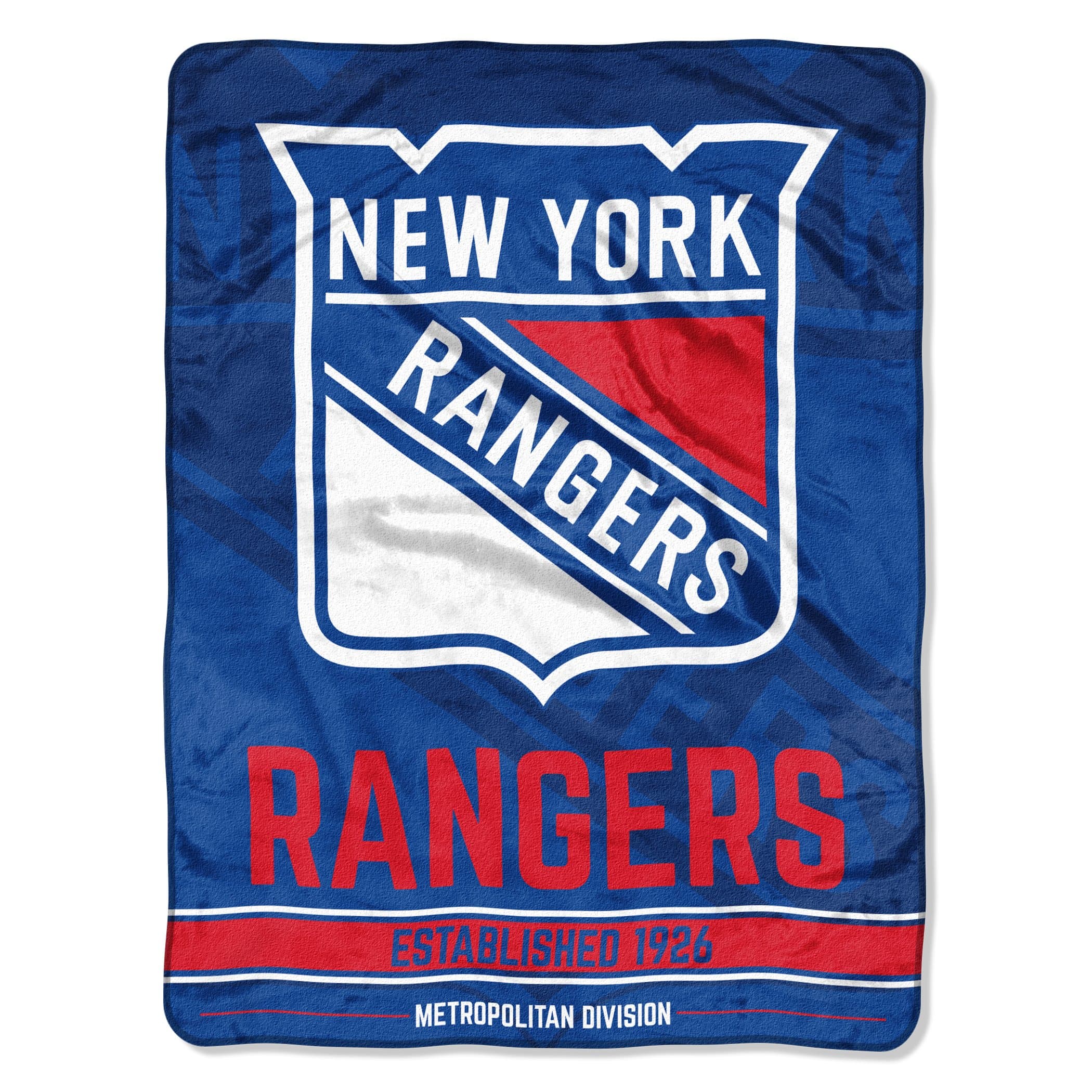 Northwest NHL New York Rangers Micro Raschel Throw Blanket, 46 x 60 Inches, Break Away Design, Soft and Cozy Fan Blanket