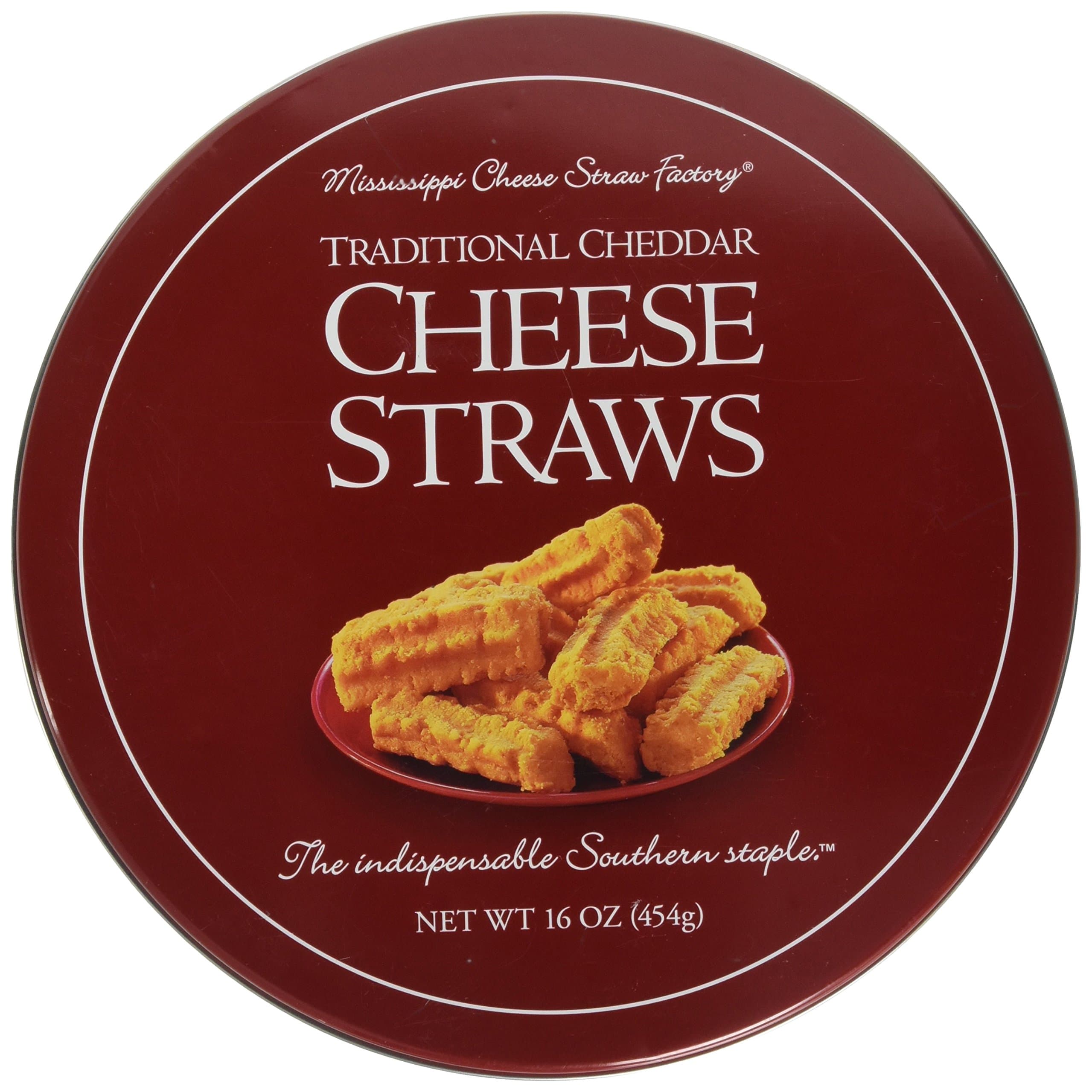 Traditional Cheddar Cheese Straws in Gift Tin, 16oz (454g)