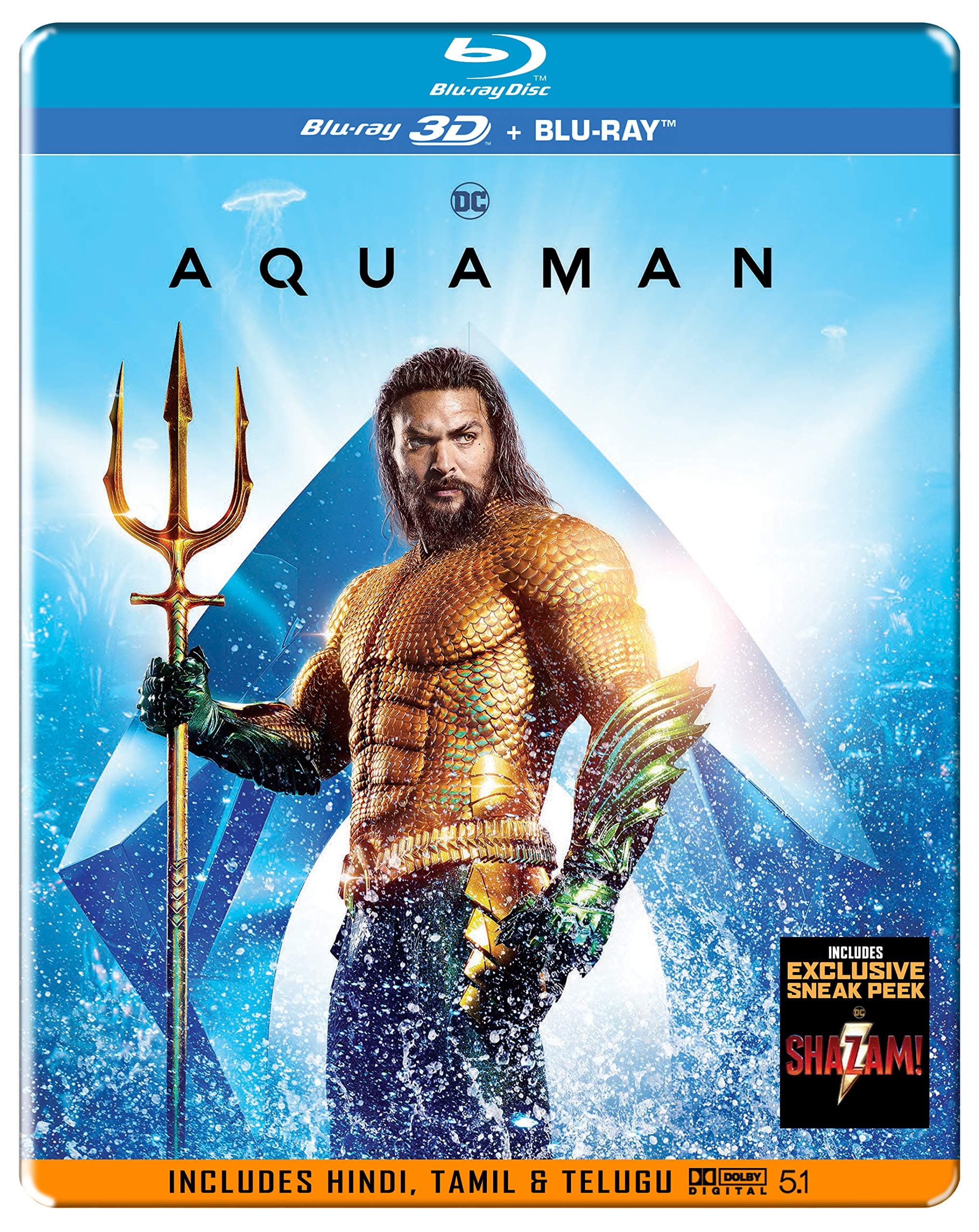 Aquaman (Steelbook) (Blu-ray 3D & Blu-ray) (2-Disc)