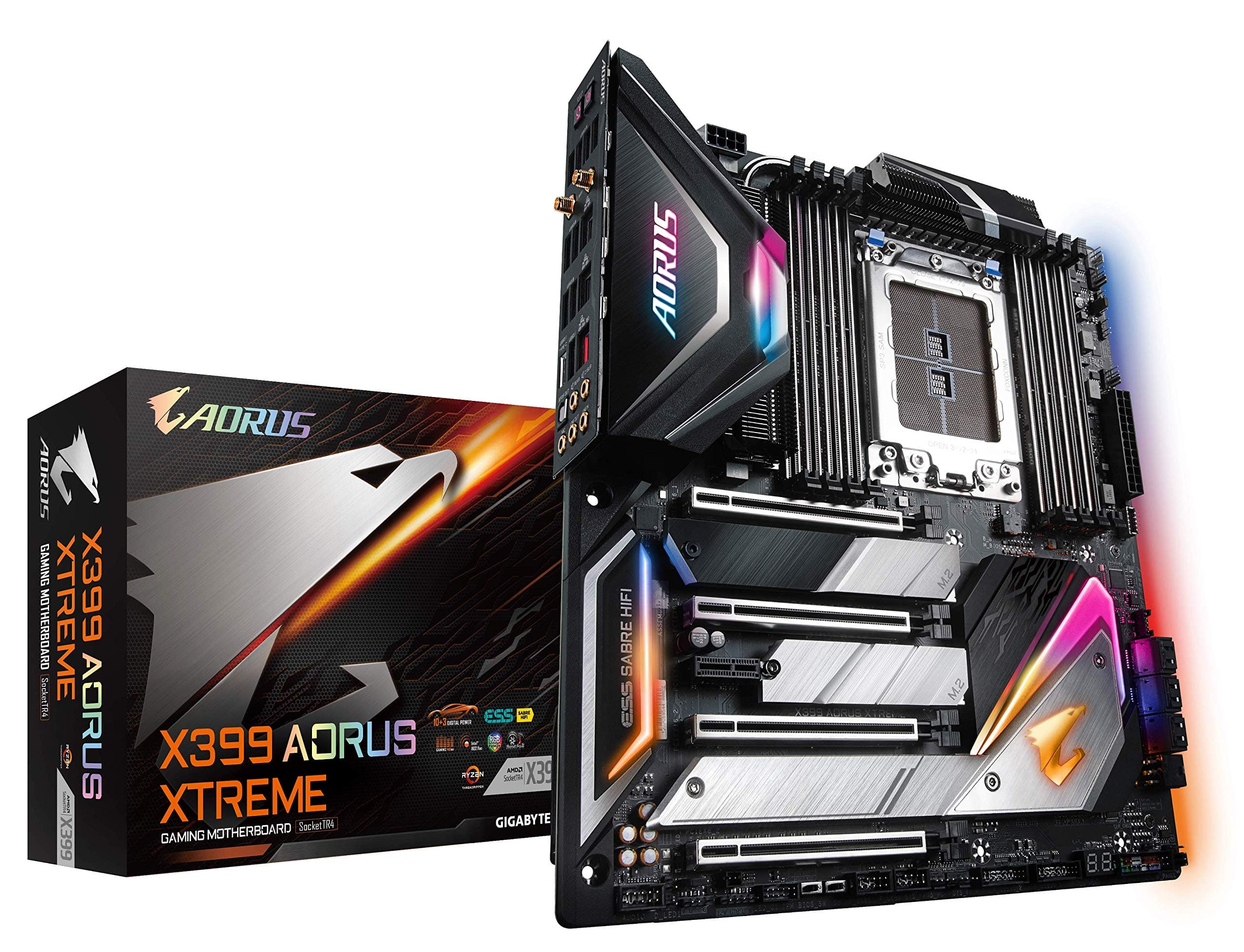 AMD GIGABYTE X399 AORUS Xtreme (AMD Ryzen Thread Ripper TR4/E-ATX /3X M.2/WiFi/Front USB 3.1 Type C/Dual Intel LAN/Motherboard)