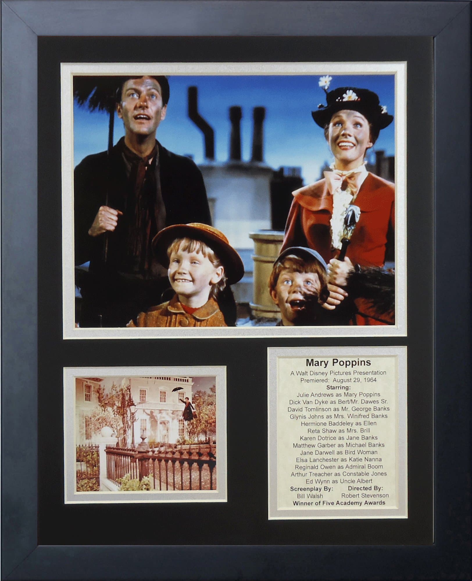 Legends Never Die "Mary Poppins Framed Photo Collage, 11 x 14-Inch, 16420U