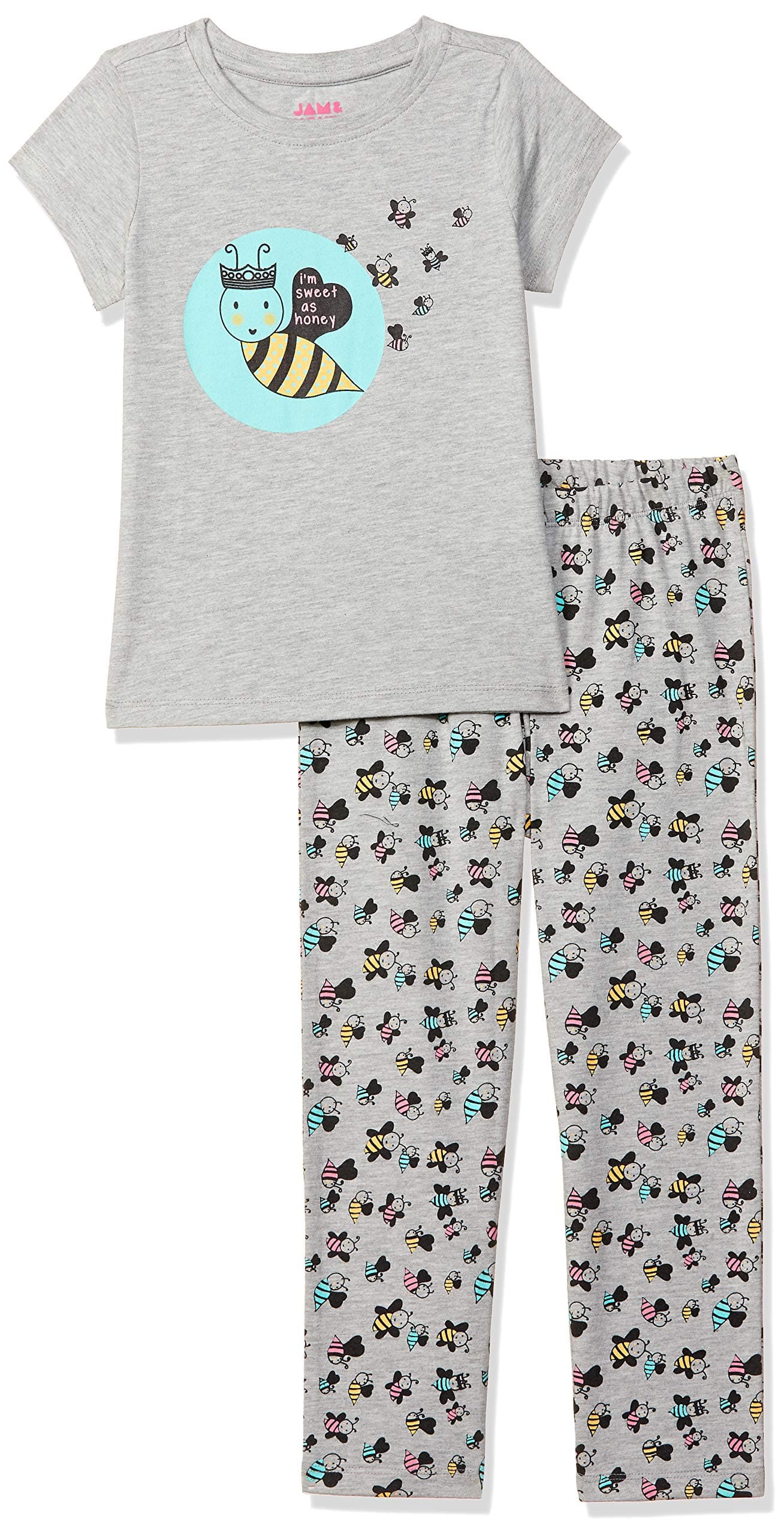 Girls Girls Night Dress | 100% Cotton T-Shirt & Pajama Set | Age 2-12 Years