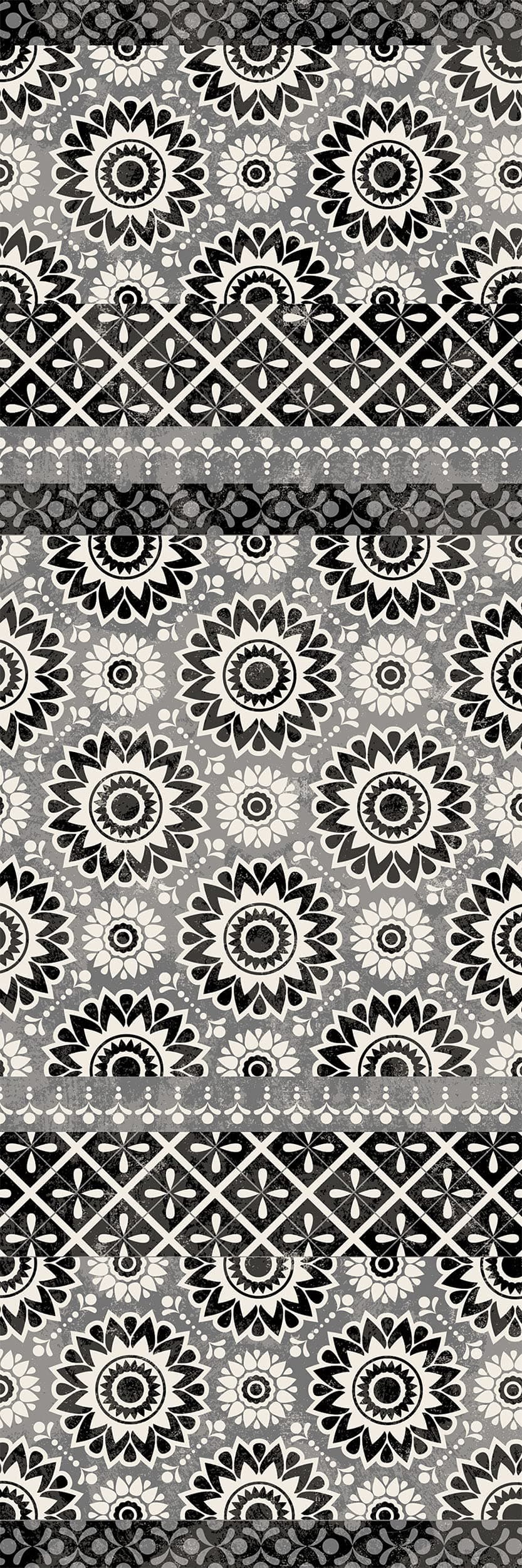 Floor Flair Balance - Black Contemporary Geometric