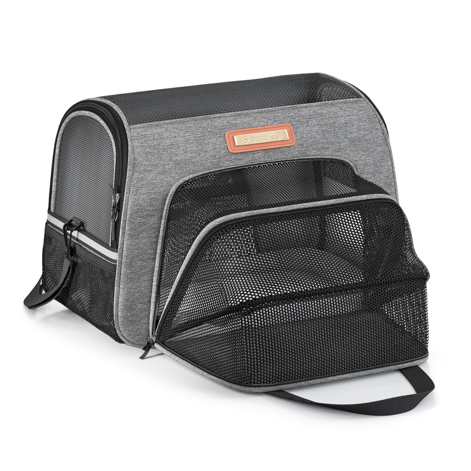 Pet Carrier for Cats and Dogs - Pet Travel Carrier Airline Approved - Under Seat Pet Crate - Puppy and Kitten Friendly - Soft Sided, Portable and with 2 Fleece Pads and Storage Case