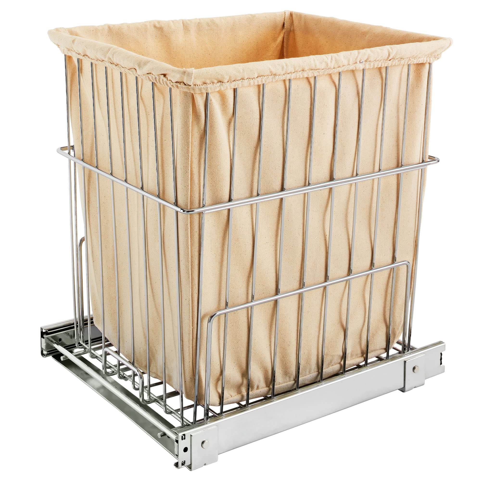 Rev-A-Shelf Pullout Wire Hamper, Chrome