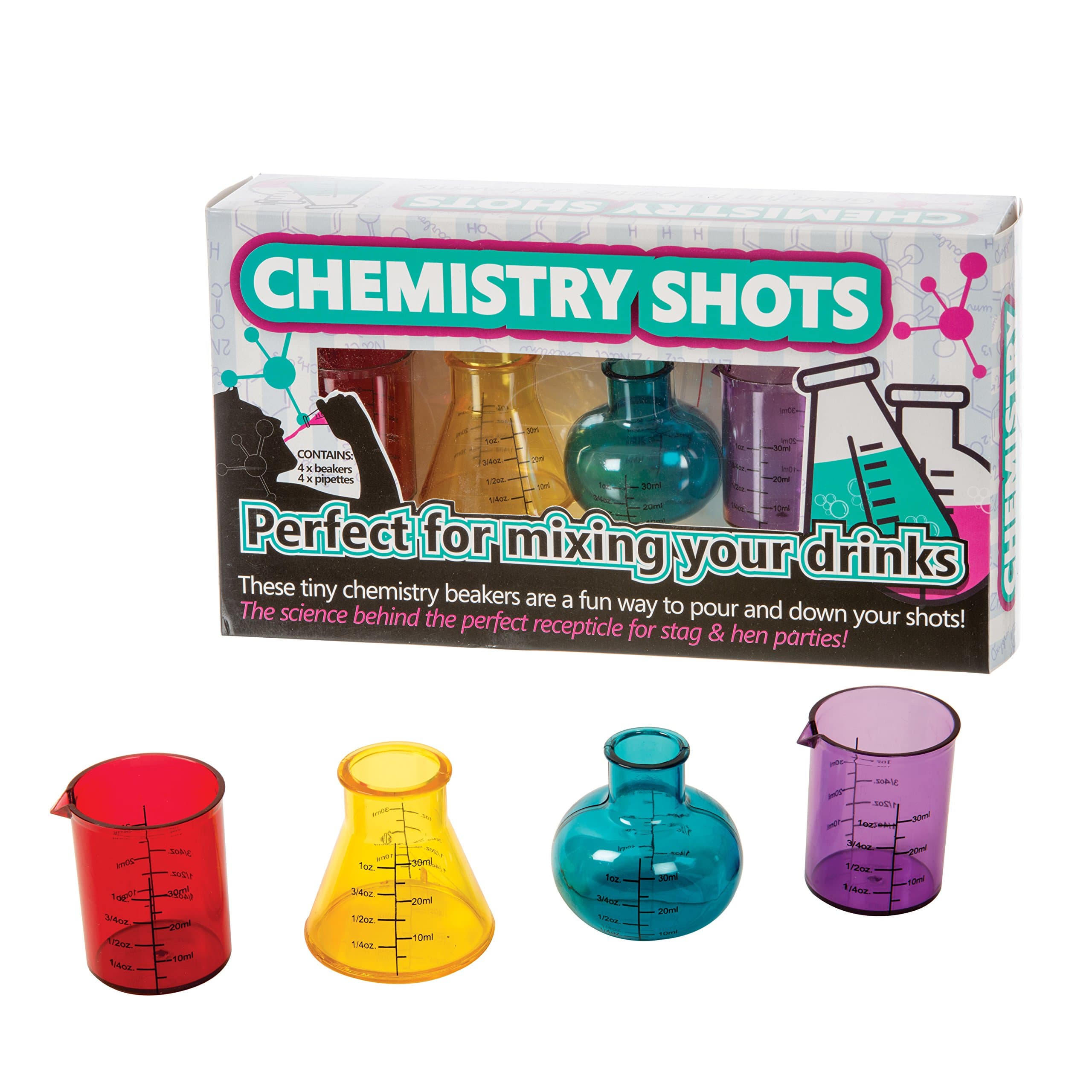 Chemistry Shots – Lab-Inspired Plastic Shot Glass Set for Science Lovers!