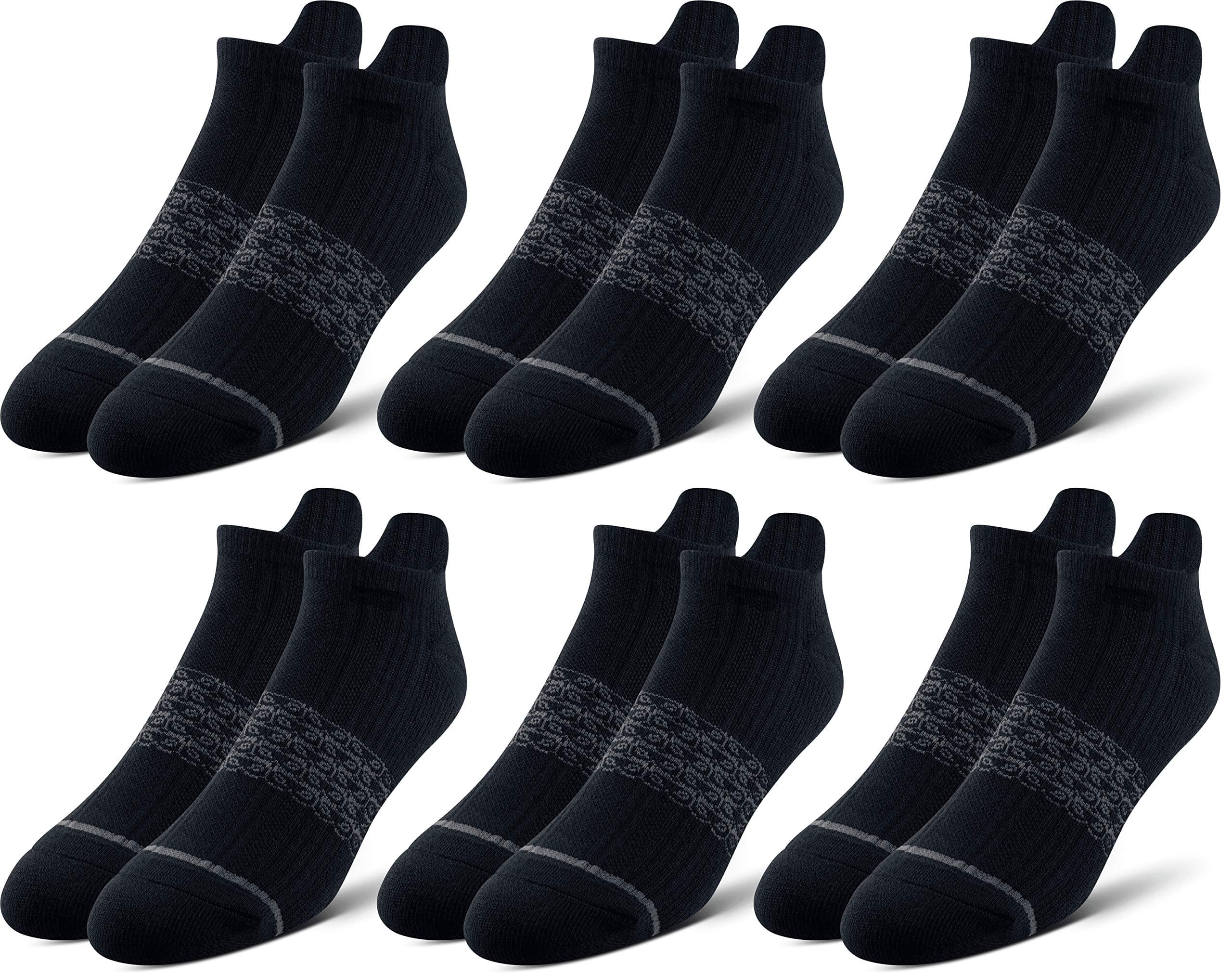 Pair of ThievesMen's Athletic Cotton Low-Cut Socks - 6-Pack Cushioned Comfort Socks for Sports, Work & Casual Wear