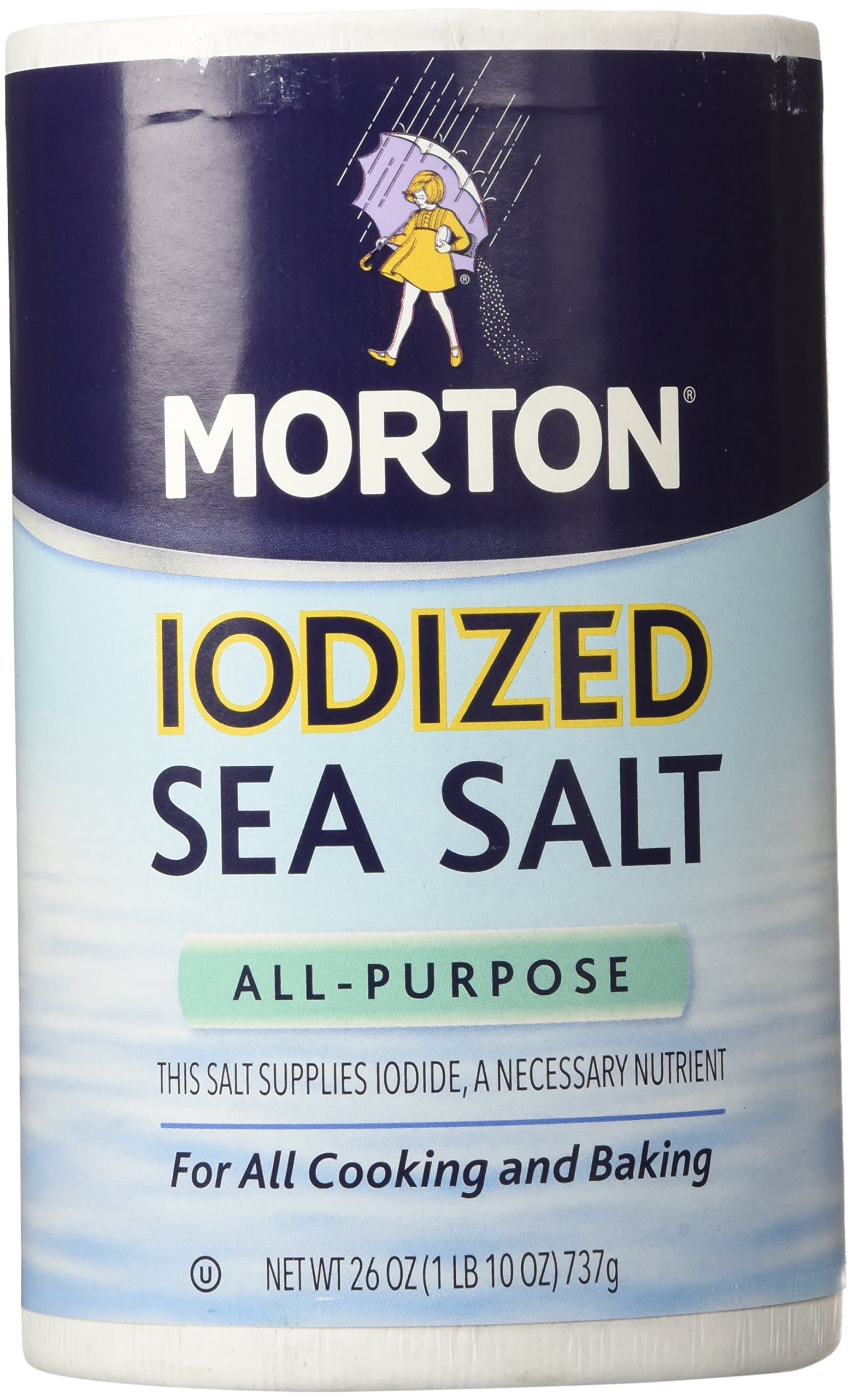 Morton Salt Iodized Sea Salt - 26 oz