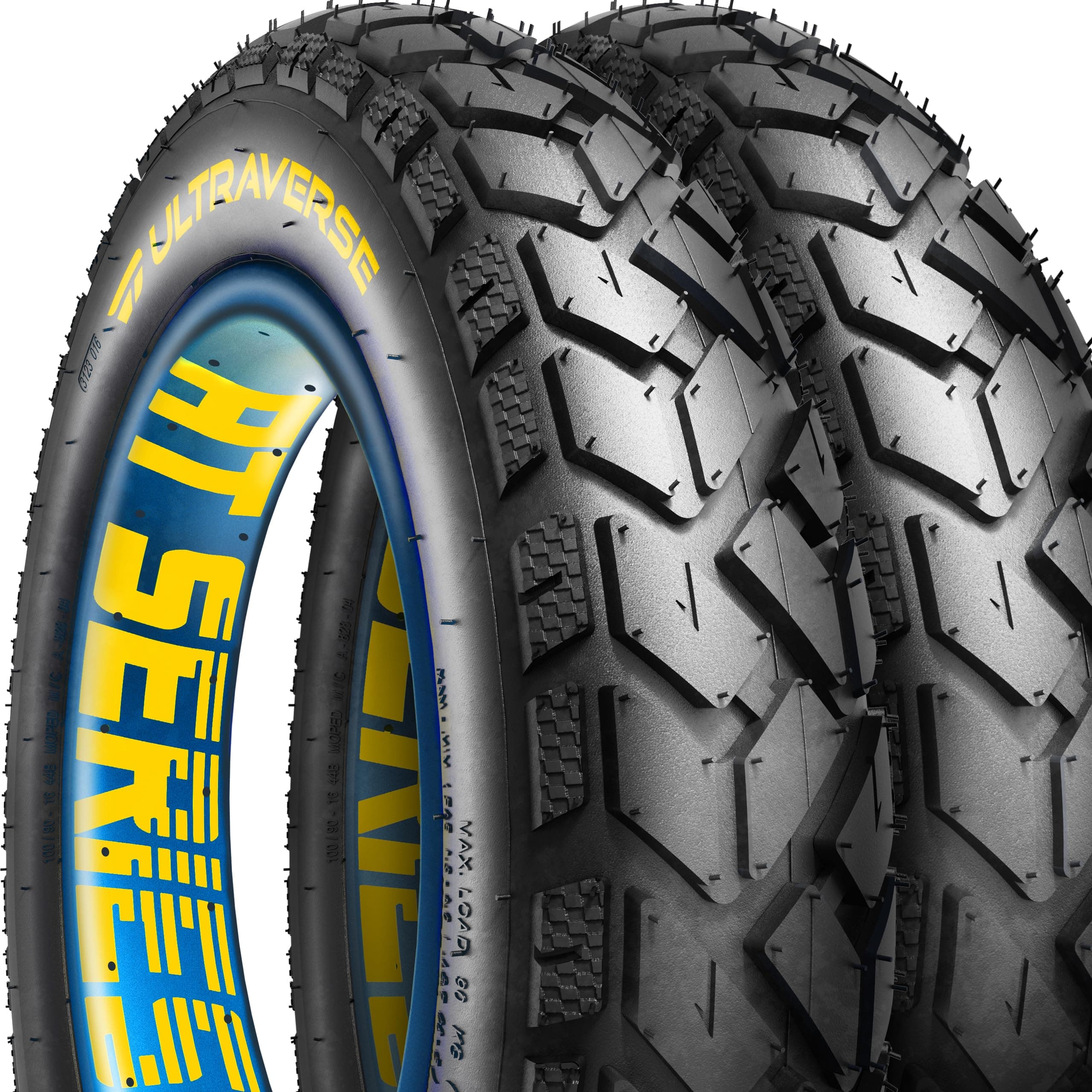 ULTRAVERSE 20x4 E-Bike Fat Tire - Robust, High-Performance 20inch Fat Tyre for MTB and Ebikes, Durable All-Terrain Directional Tread, Superior Density for Street & Trail Adventures-2 Unit