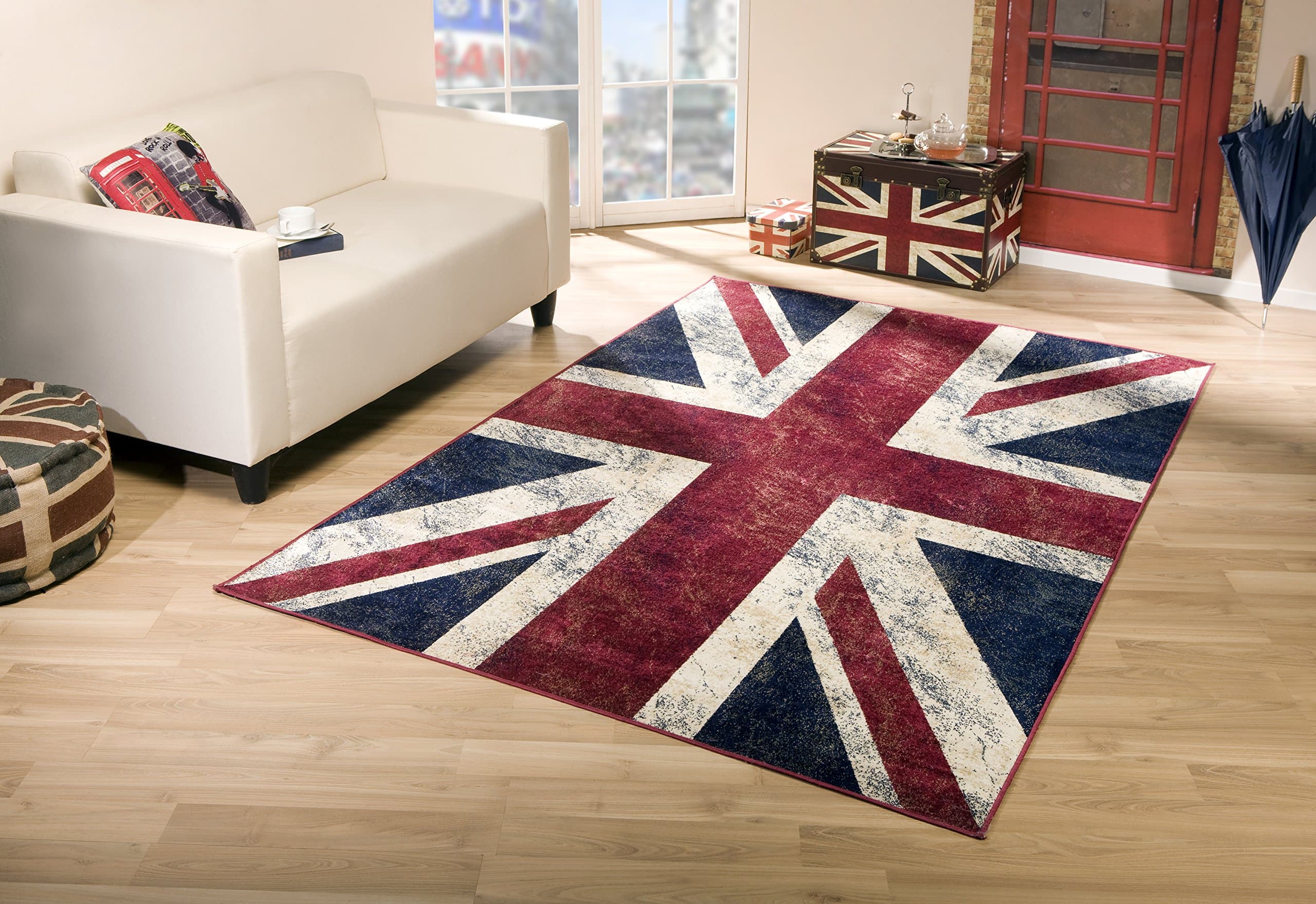 Taracarpet Union Jack Rug Vintage (120cm x 170cm (4ft x 5ft 6"), Union Jack Vintage)