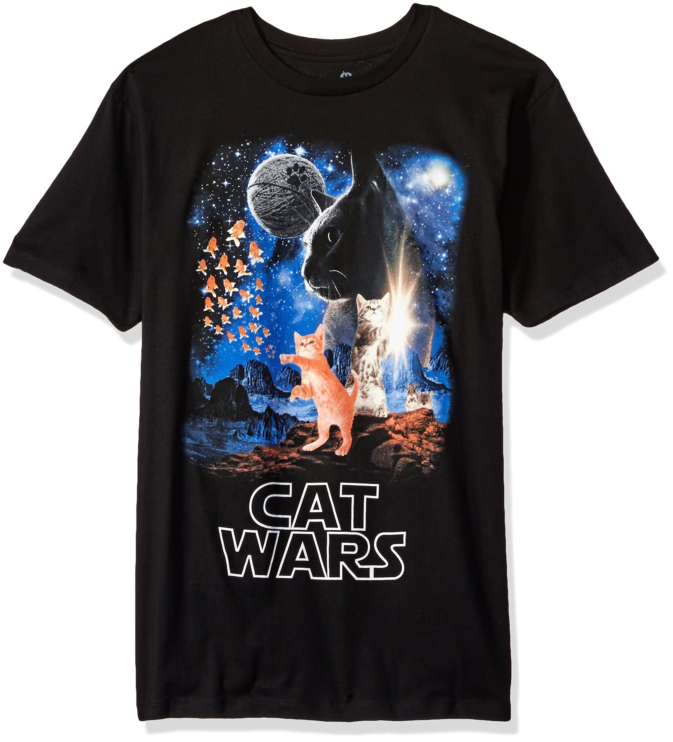 Goodie Two SleevesMen's Humor Cat Wars Type Adult T-shirt