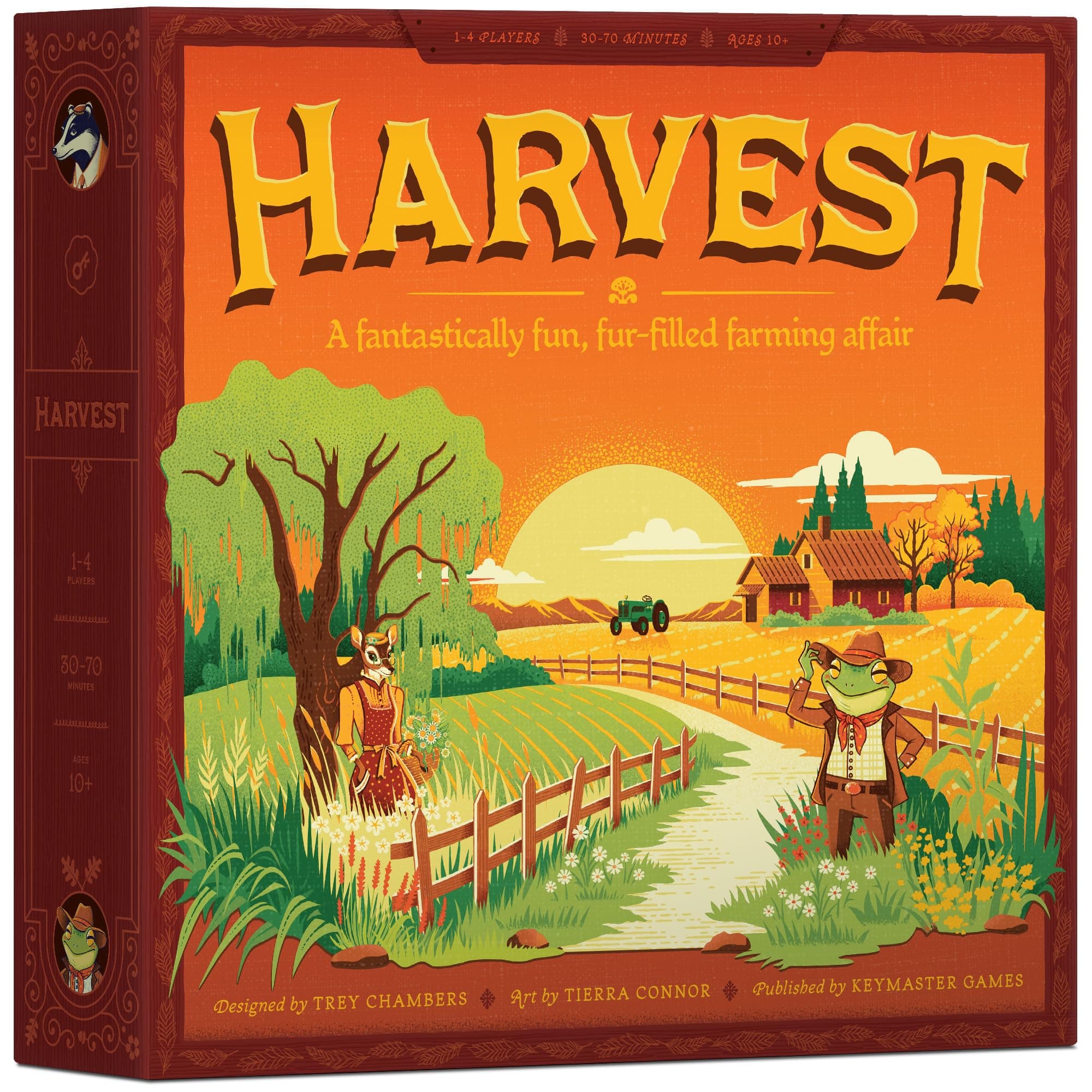 Keymaster Games Harvest | Strategy Board Game for Adults, Families, and Couples | Cozy Farming Experience | Easy-to-Learn | Quick 60-Minute Play for Game Night or Solo Challenge