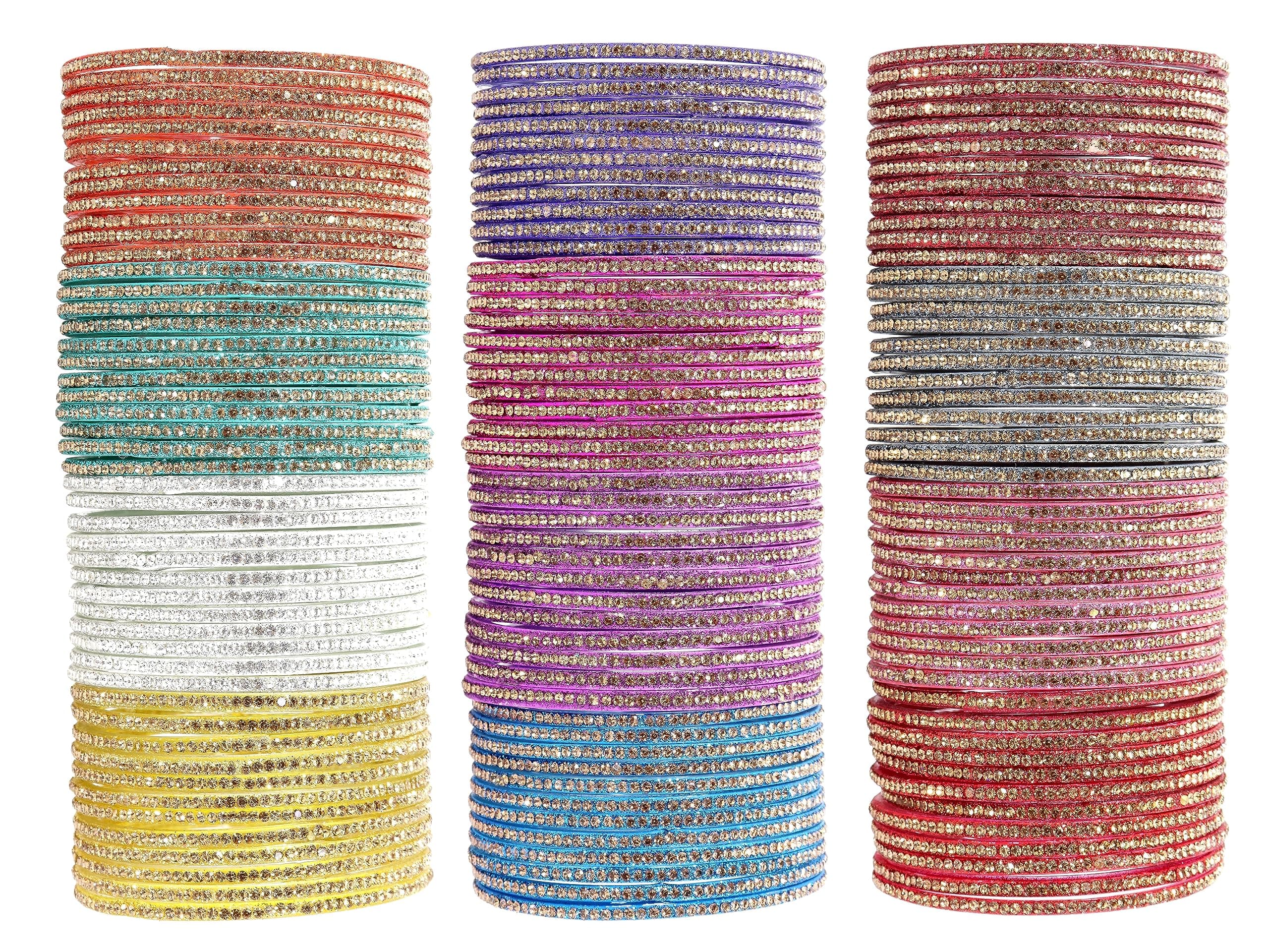 NMII NewMakeInIndia Glass Bangle Set for Women - Set of 12