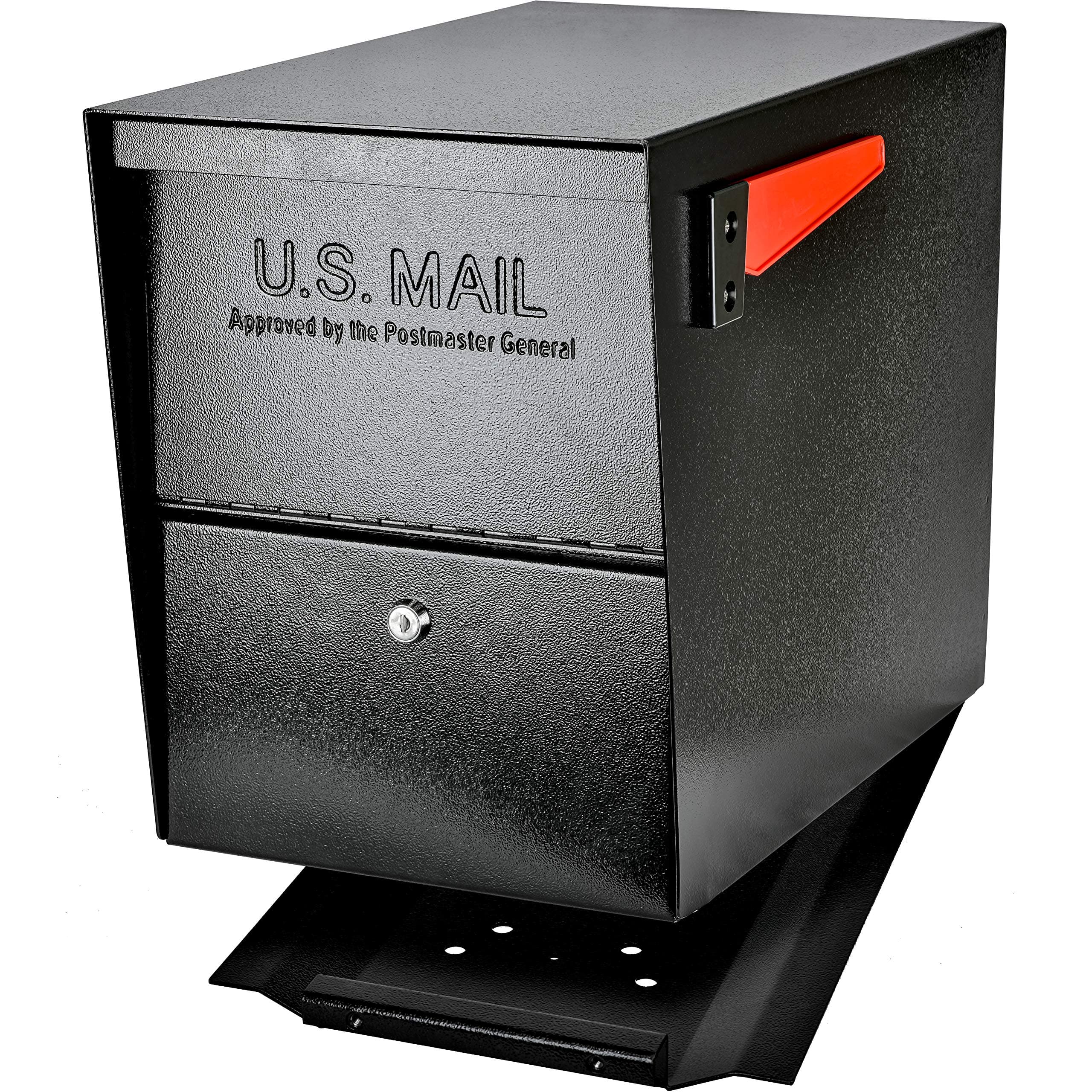 7206 Package Master Curbside Locking Security Mailbox | Black,Medium