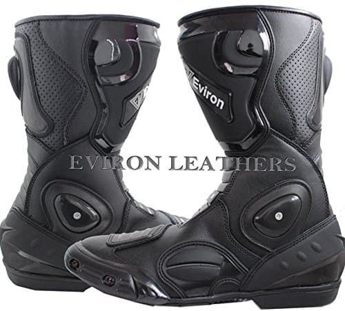 Motorbike Black Protective Boots (UK-9 (Euro-43))