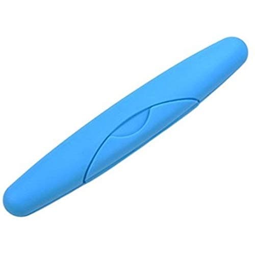 Glamora Innovier Plastic Tooth Brush Case, Blue - Pack of 2