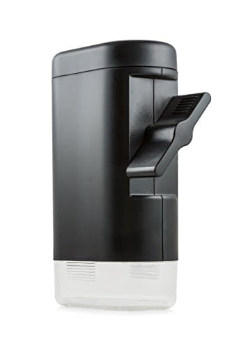 PepperMate Traditional Pepper Mill 723W White Pepper Mill - High Volume Turn Key Operated Pepper Grinder with Clear Base Bottom (Black)